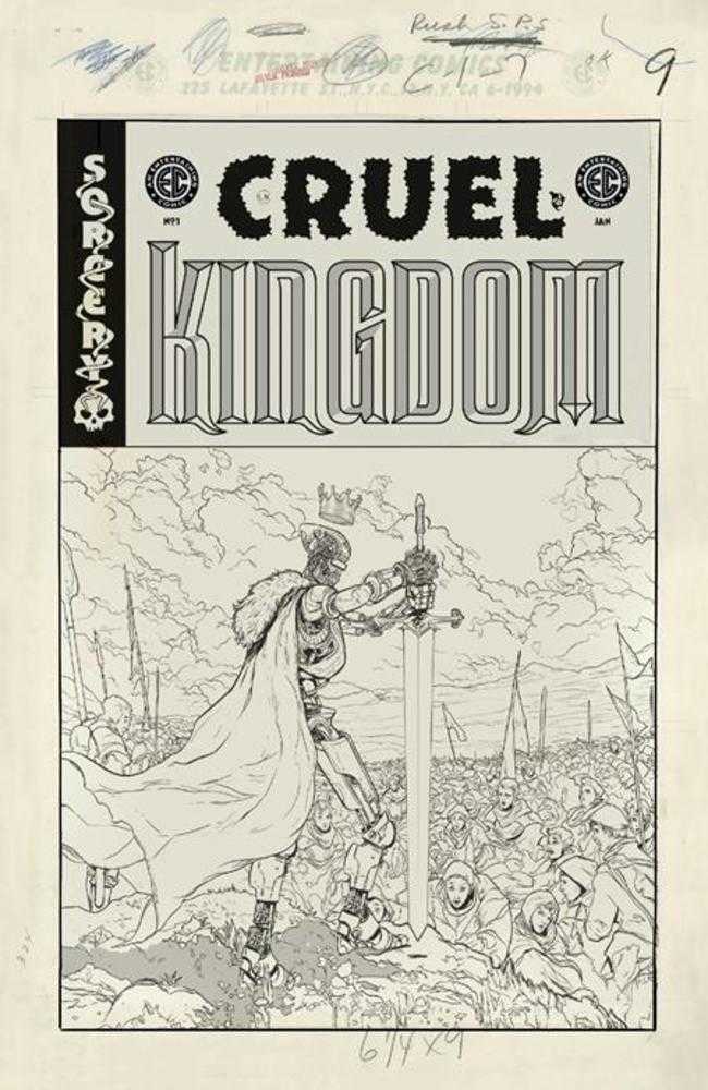 EC Cruel Kingdom #1 Cover G 20 Copy Variant Edition Black & White Pollina Artist Edition