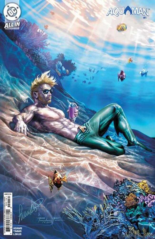 Aquaman #1 Cover F 1 in 25 Salvador Larroca Card Stock Variant