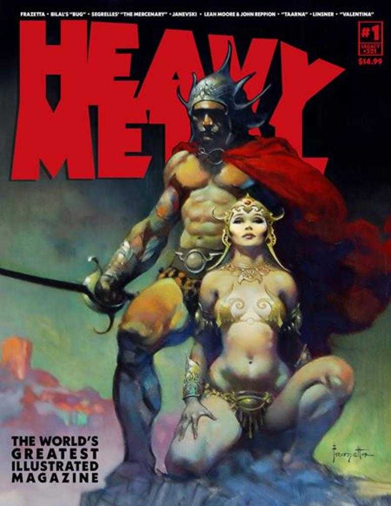 Heavy Metal Magazine #1 Cover B Frank Frazetta (Mature) *one copy per customer*