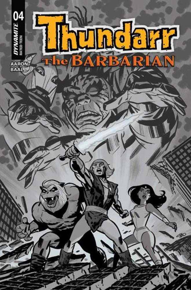 Thundarr The Barbarian #4 Cover F Michael Cho Line Art 1:10 Ratio Variant