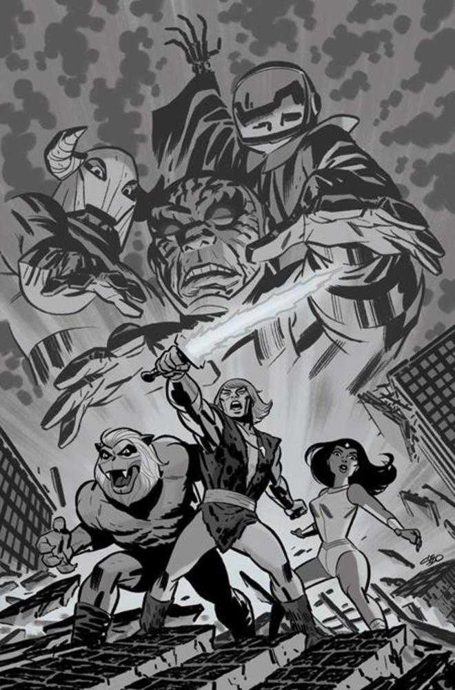 Thundarr The Barbarian #4 Cover H Inc Michael Cho Line Art Full Art 1:15 Ratio Variant
