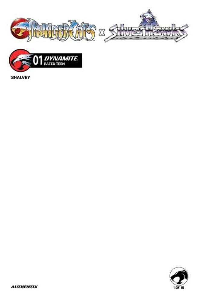 Thundercats X Silverhawks #1 Cover F Blank Authentix Variant