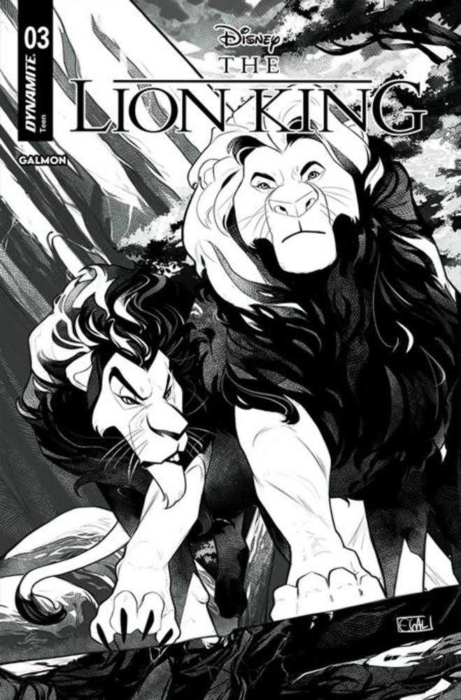 Lion King #3 Cover I Edwin Galmon Line Art Variant