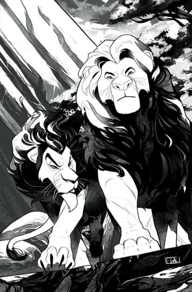 Lion King #3 Cover J Inc Bonus Edwin Galmon Line Art Full Art 1:5 Ratio Variant