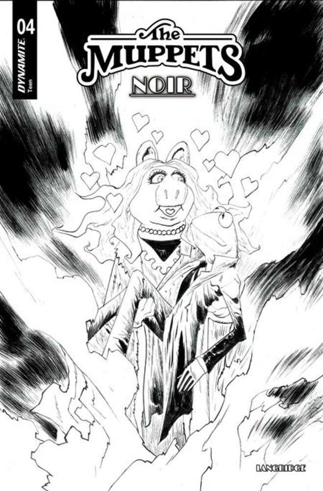 Muppets Noir #4 Cover D Jae Lee Line Art 1:10 Ratio Variant