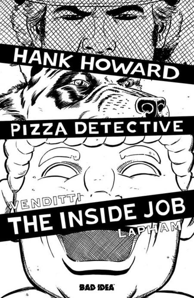 Hank Howard, Pizza Detective The Inside Job #1 (One Shot) Cover F David Lapham Bw 1:20 Ratio Variant