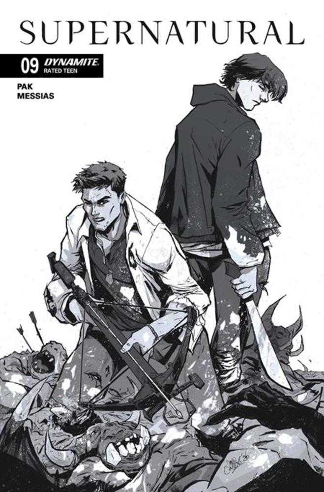 Supernatural #9 Cover G David Cousens Line Art 1:10 Ratio Variant