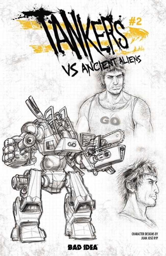 Tankers vs Ancient Aliens #2 (Of 4) Cover D Juan Jose Ryp Design 1:20 Ratio Variant
