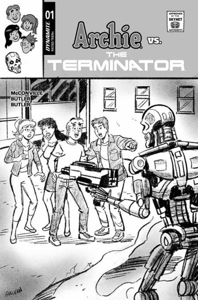 Archie vs The Terminator #1 Cover L Bill Galvan Pencils 1:10 Ratio Variant