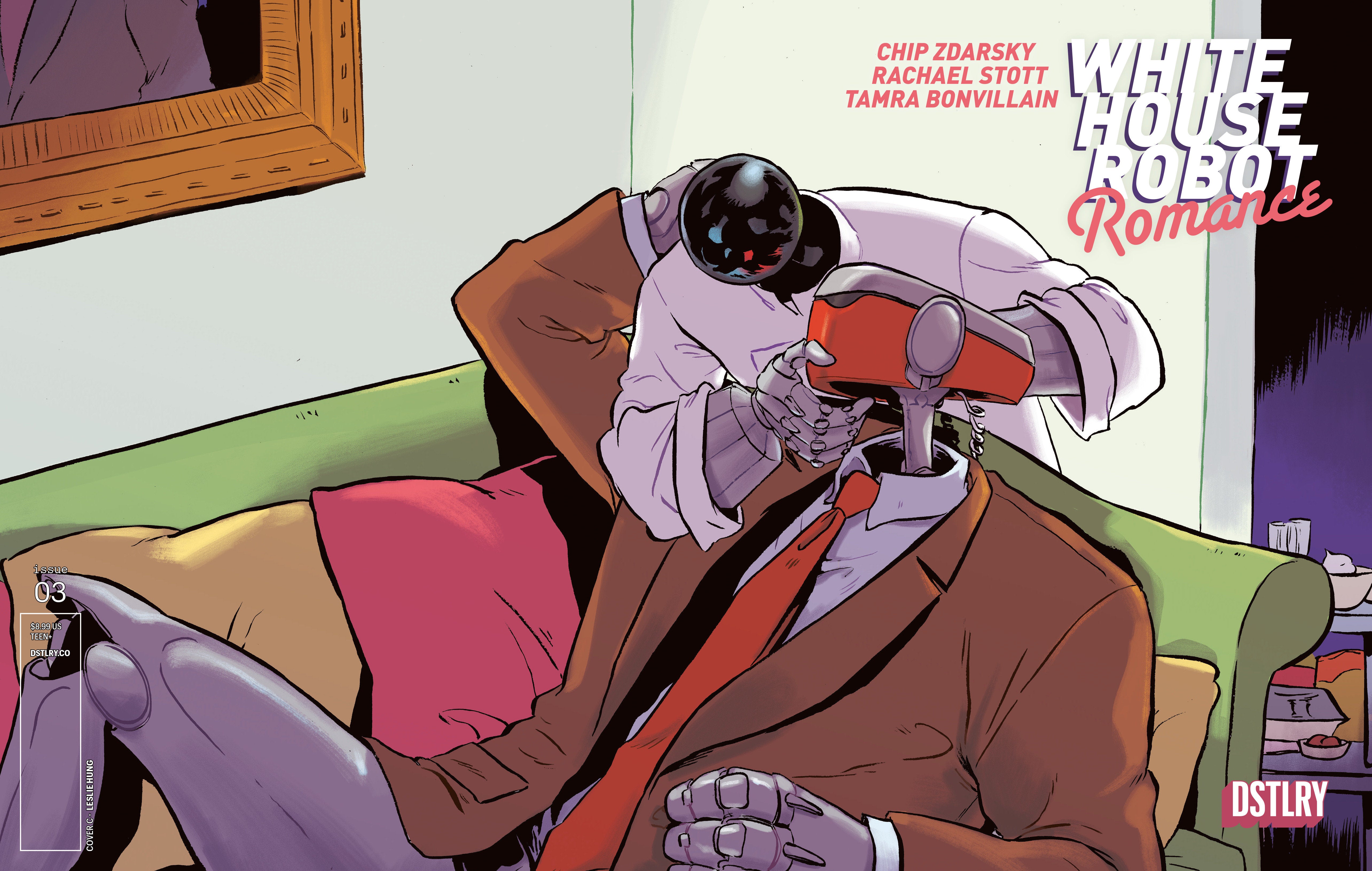White House Robot Romance #3 Cover C Leslie Hung 1:5 Ratio Variant