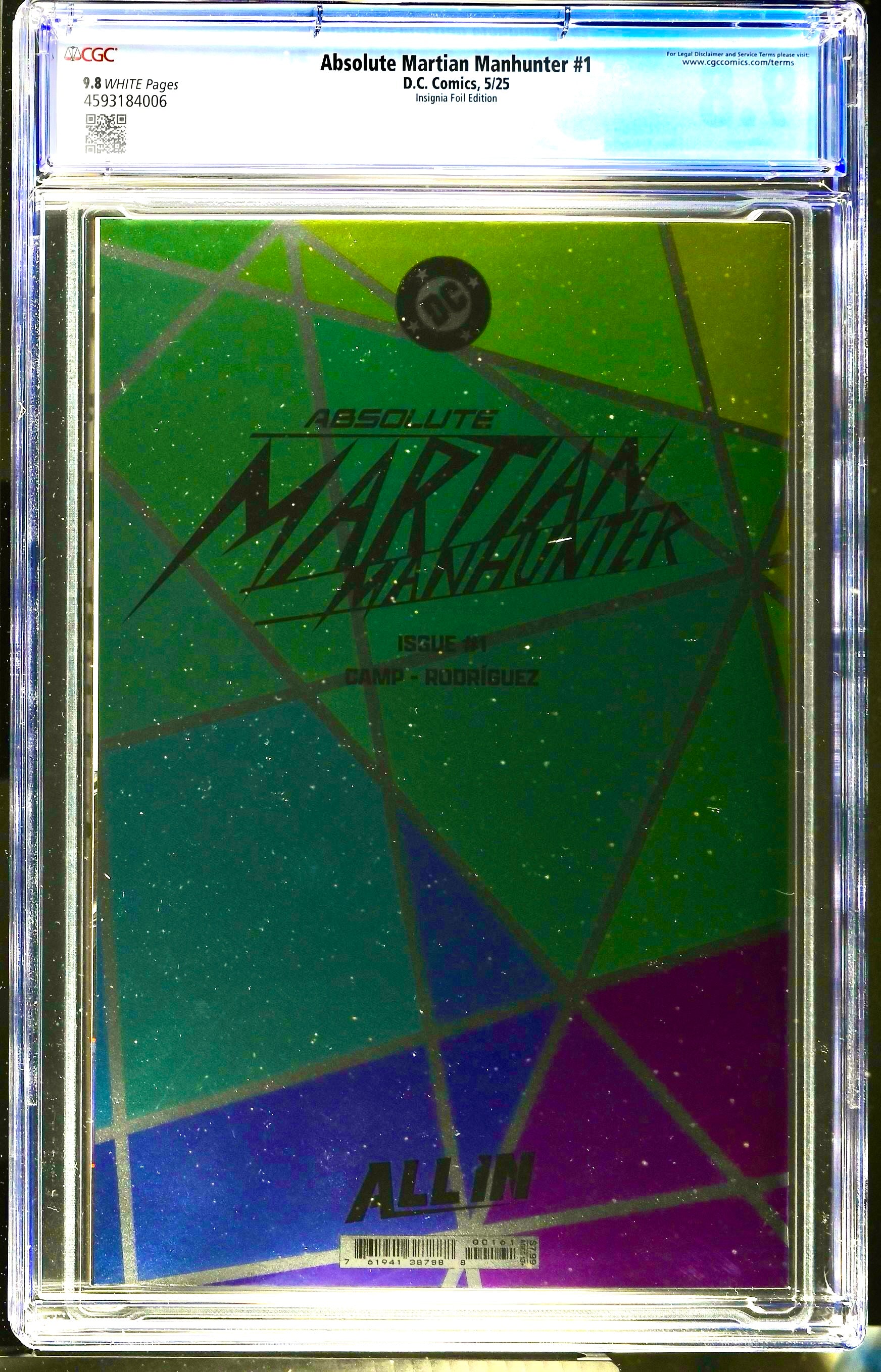 Absolute Martian Manhunter #1 Insignia Foil Edition CGC 9.8