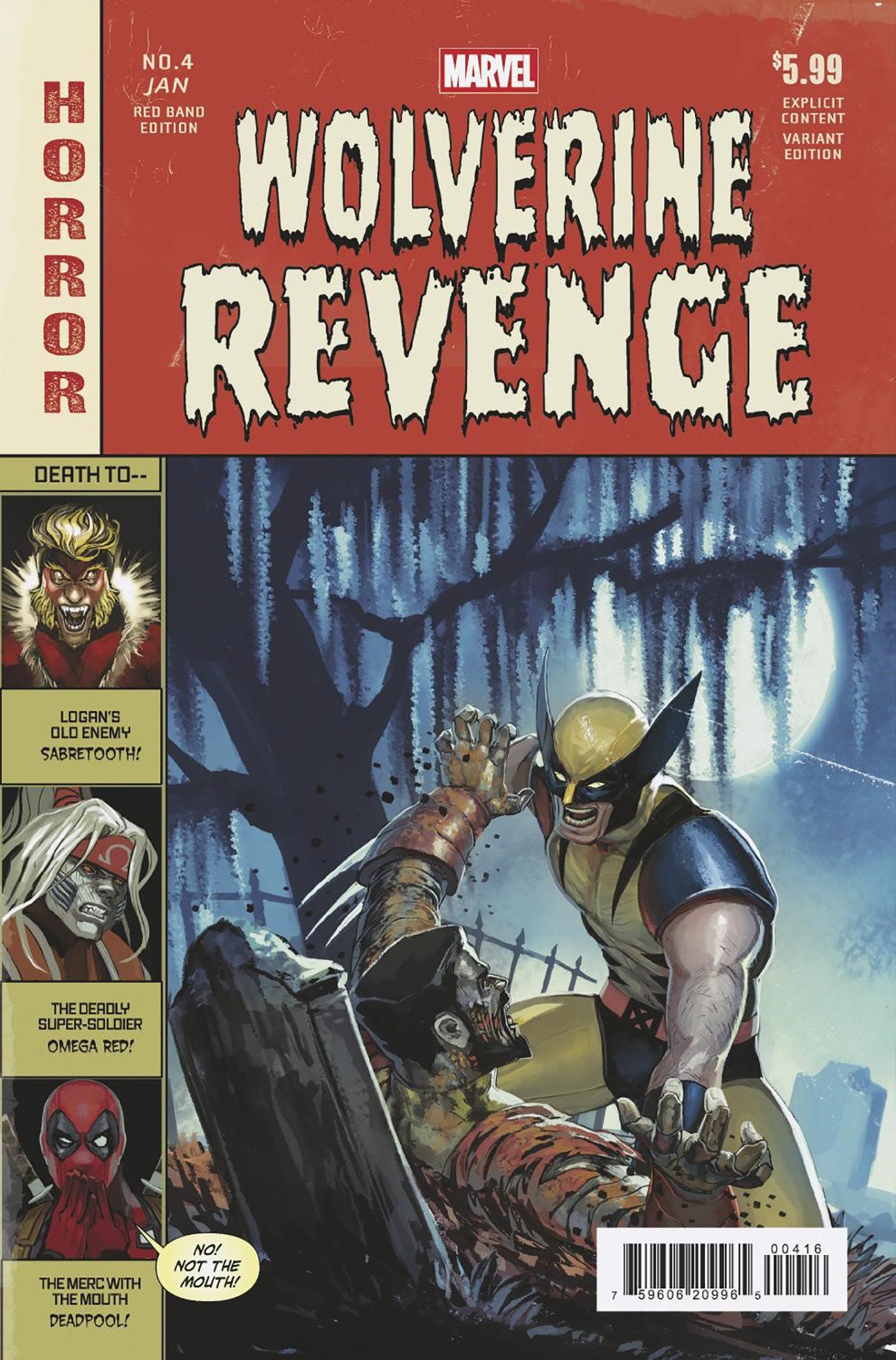 Wolverine Revenge Red Band #4 (Of 5) 25 Copy Variant Edition (Polybag)