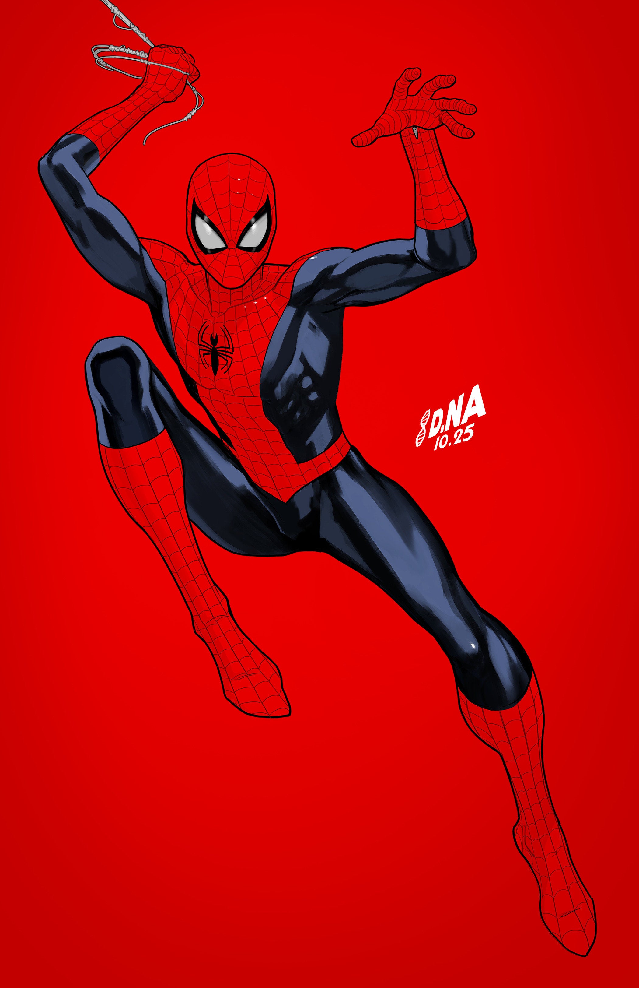 Amazing Spider-Man #21 David Nakayama Color Block Red Full Art 1:50 Ratio Variant