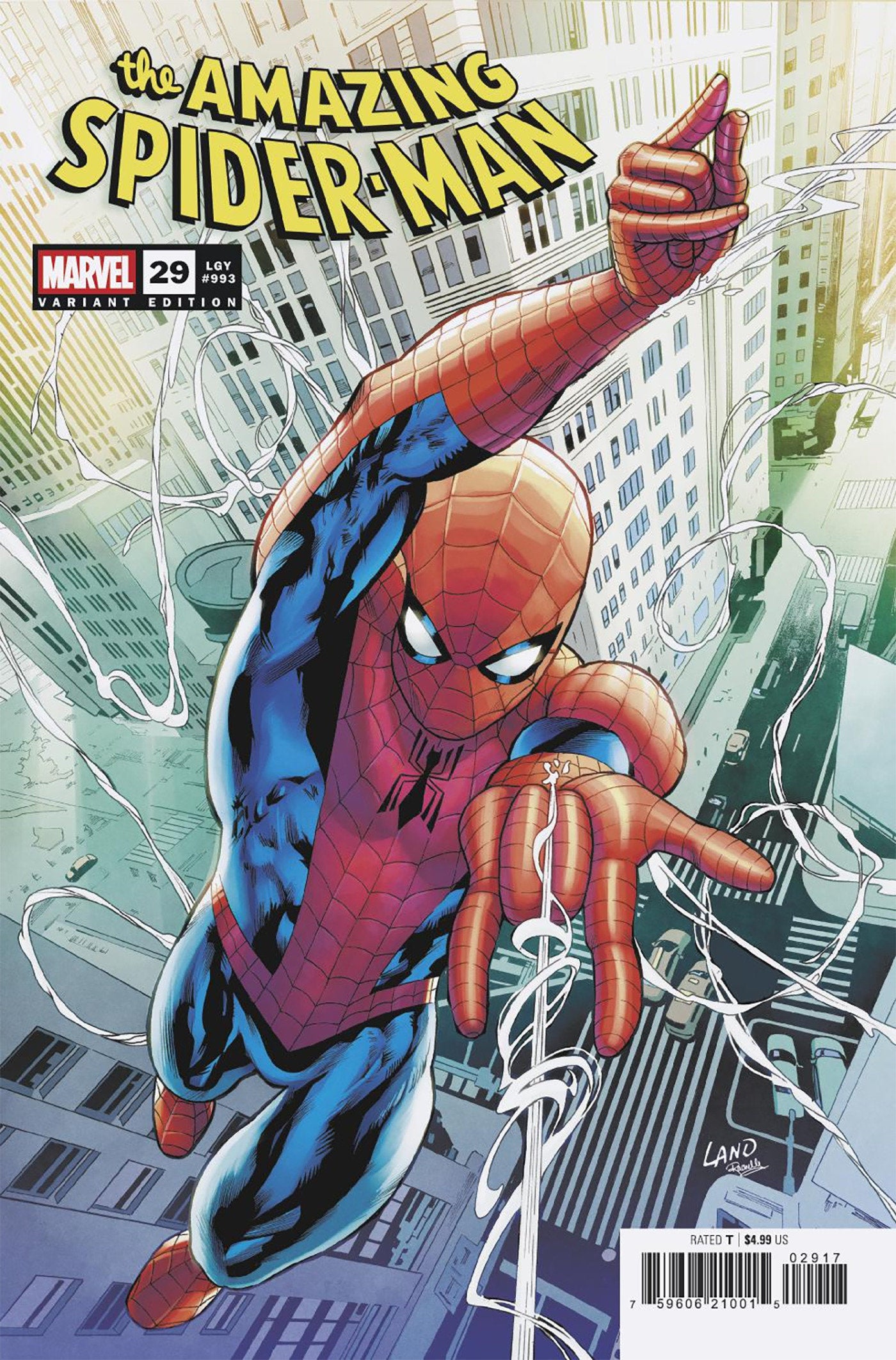 Amazing Spider-Man #29 Greg Land 1:25 Ratio Variant