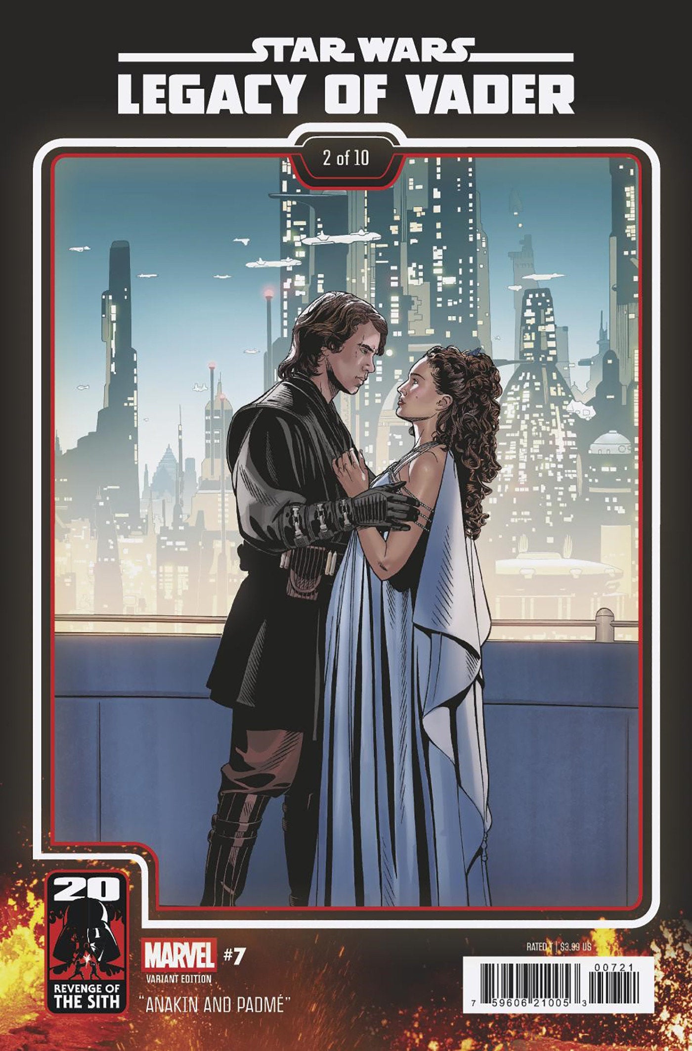 Star Wars: Legacy Of Vader #7 Chris Sprouse Revenge Of The Sith 20 Th Anniversary Variant