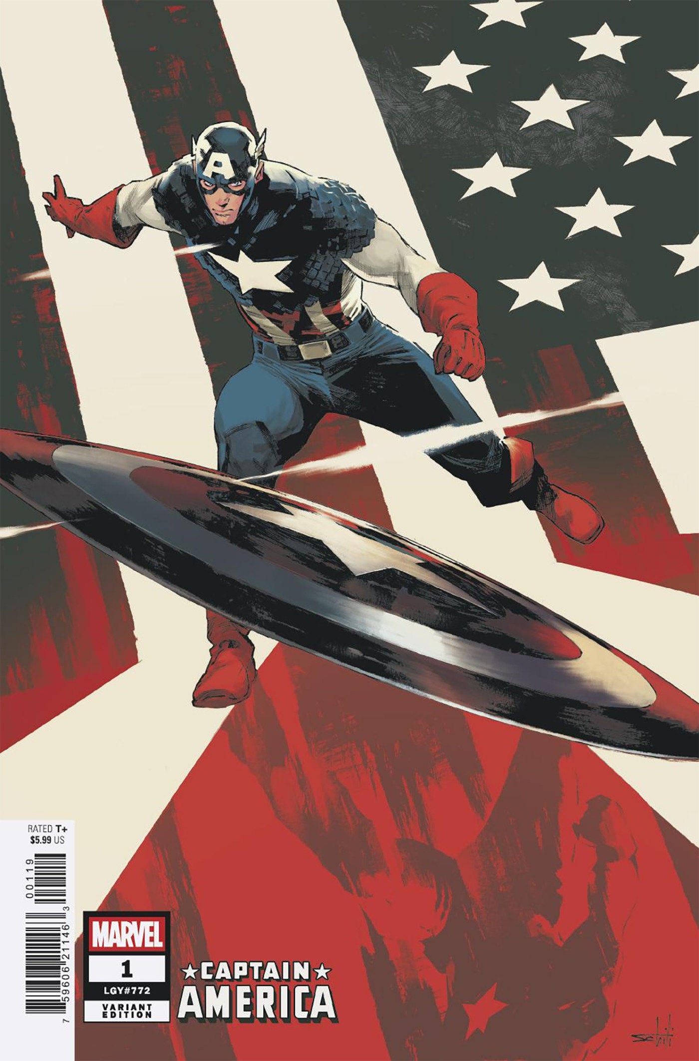 Captain America #1 Valerio Schiti 1:25 Ratio Variant