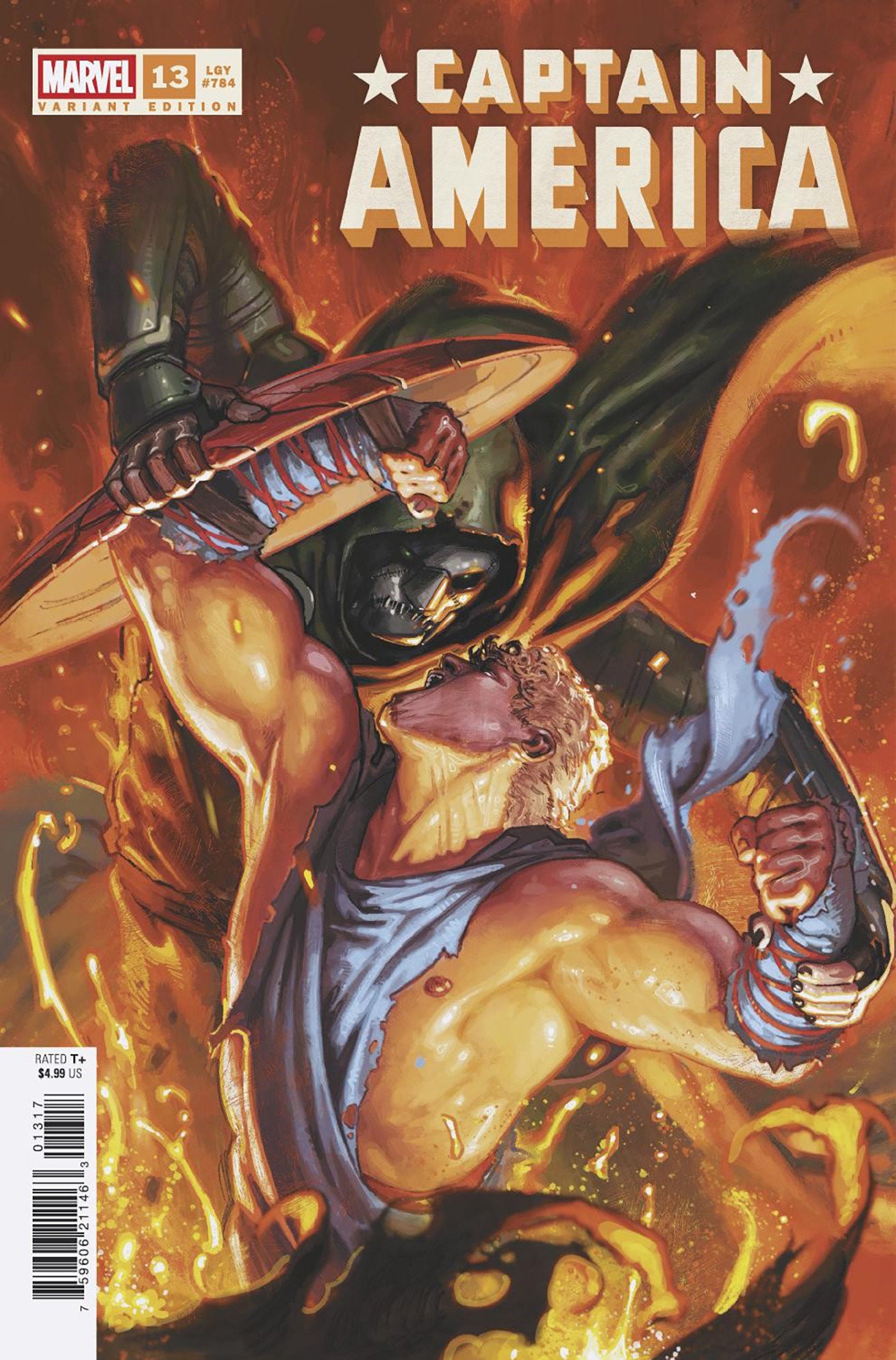 Captain America #13 Davide Paratore 1:25 Ratio Variant [Arm]