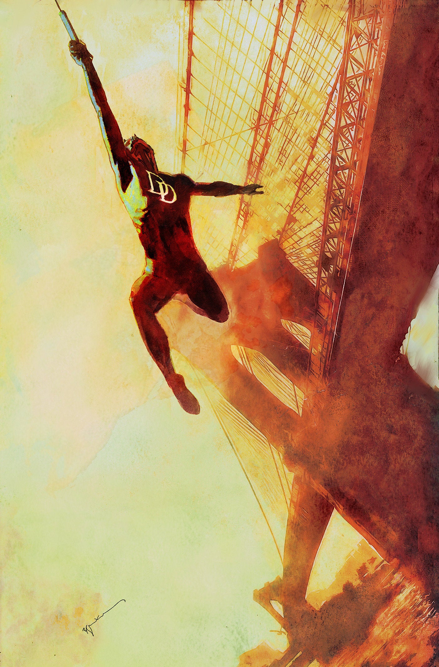Daredevil #2 Bill Sienkiewicz Full Art 1:100 Ratio Variant