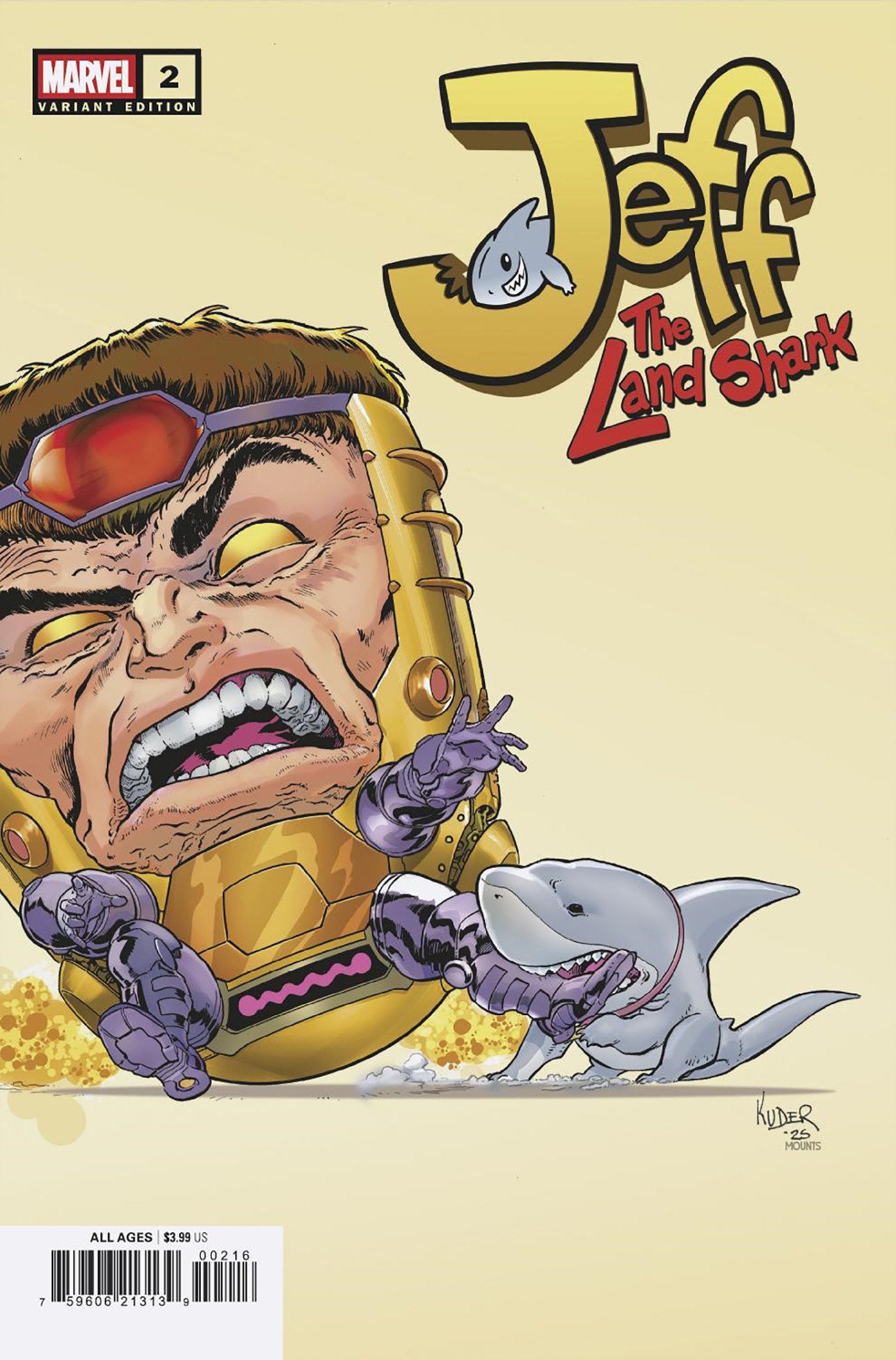 Jeff The Land Shark #2 Aaron Kuder 1:25 Ratio Variant
