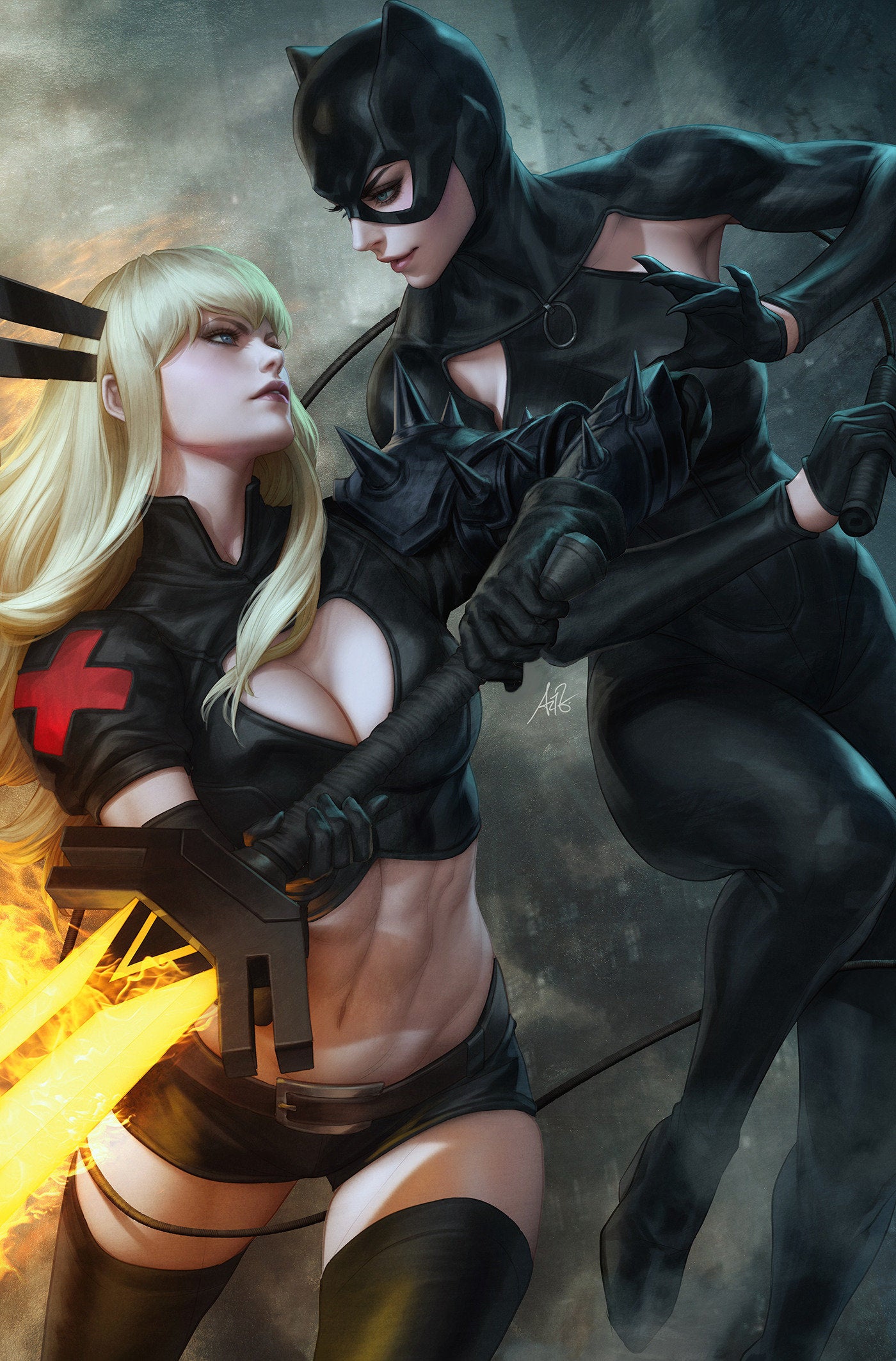 Marvel/DC: Deadpool/Batman #1 Stanley 'Artgerm' Lau Virgin 1:100 Ratio Variant
