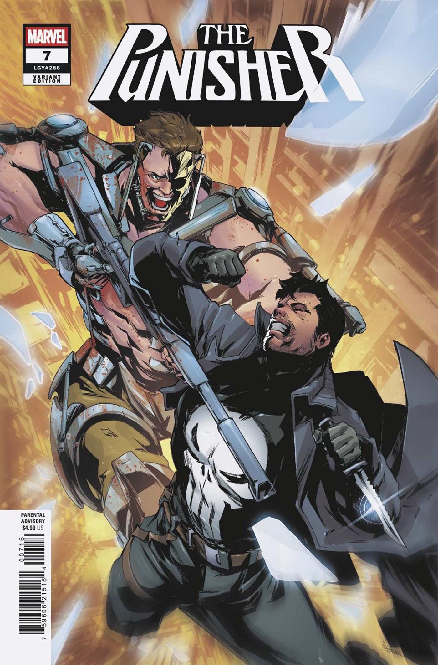 Punisher #7 Paolo Villanelli 1:25 Ratio Variant