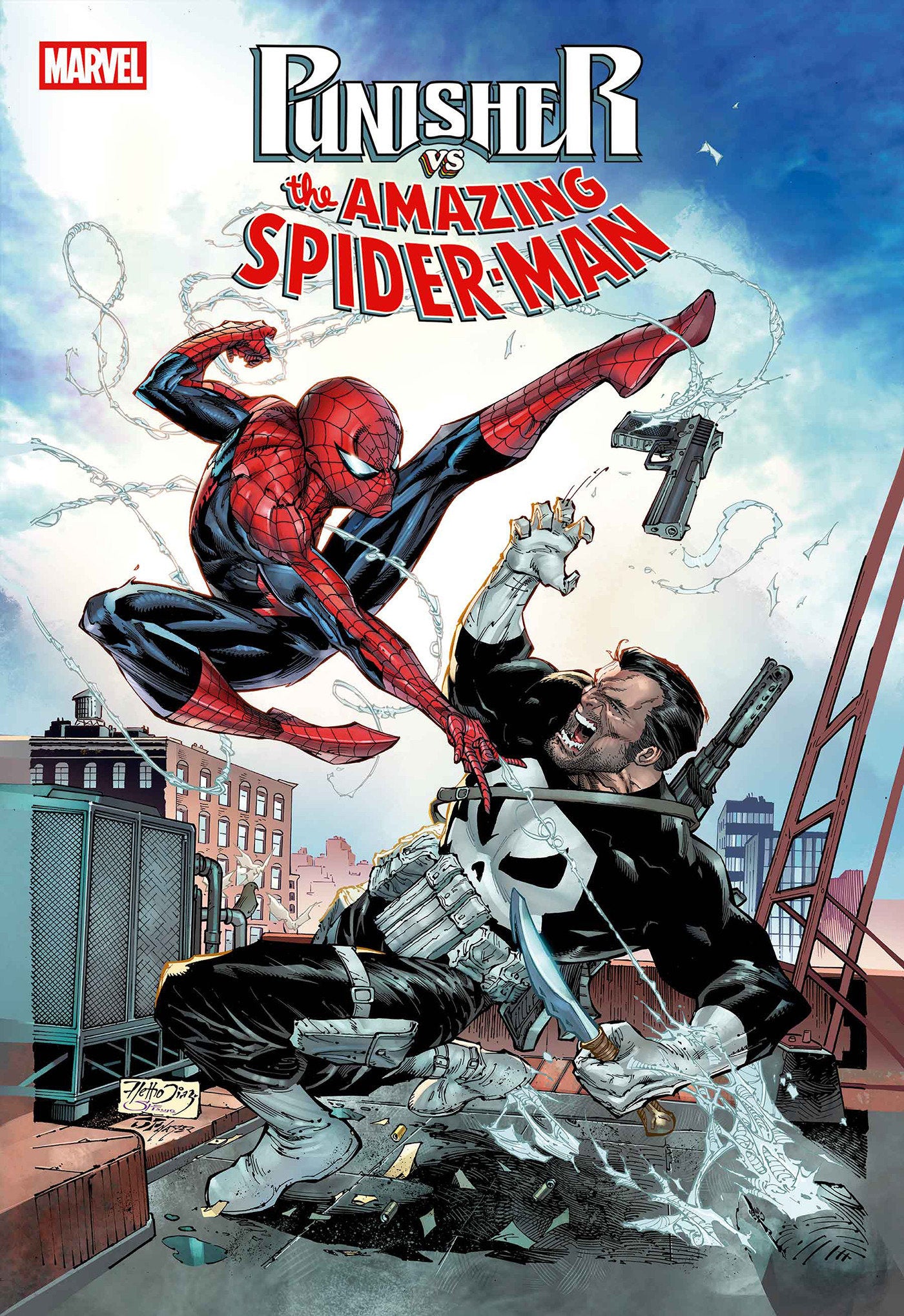 その他 the punisher vs spiderman Punisher vs. Spider-Man #1 Netho Diaz 1:25 Ratio Variant