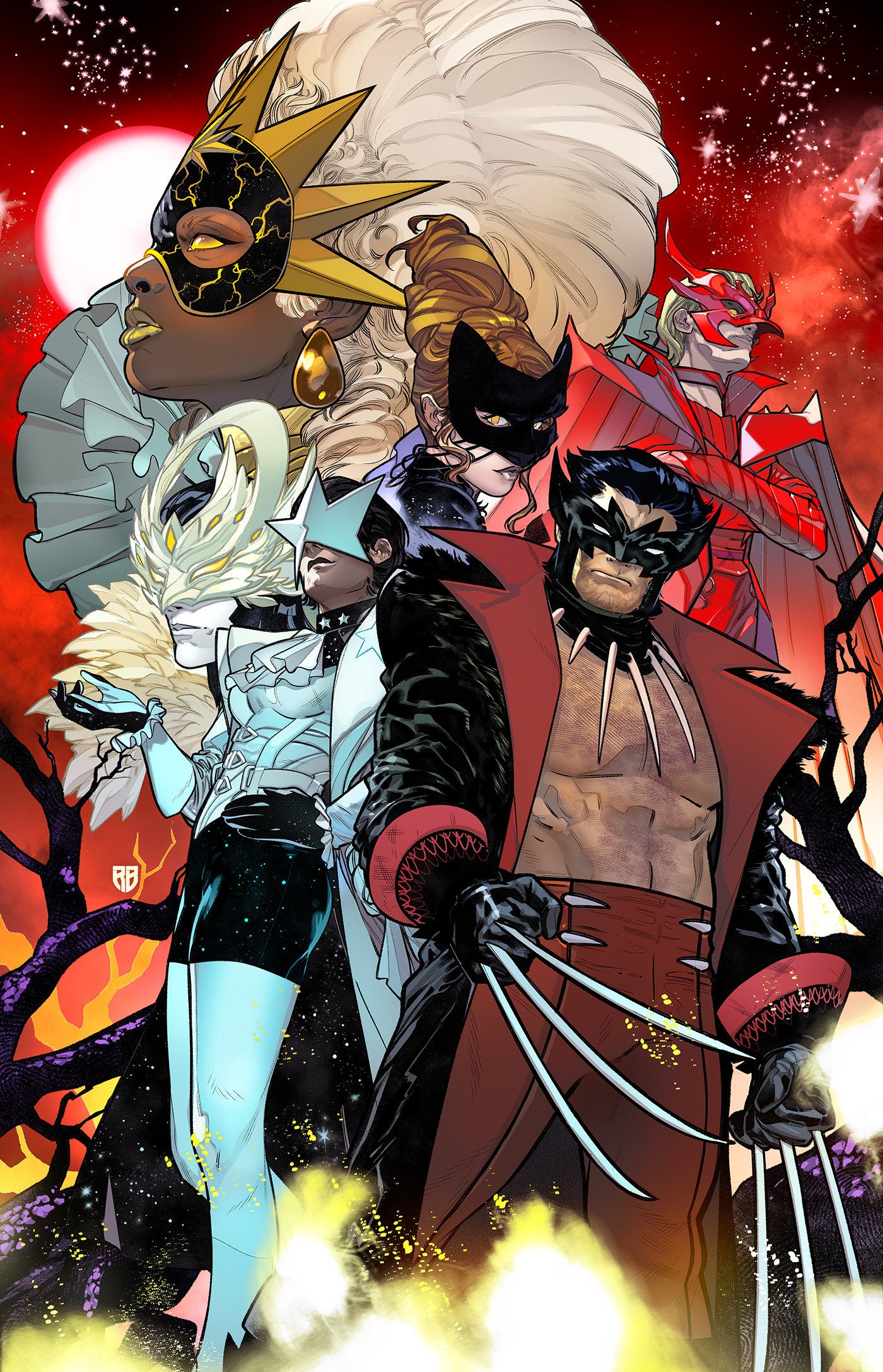 X-Men: The Hellfire Murder #1 R.B. Silva Full Art 1:50 Ratio Variant