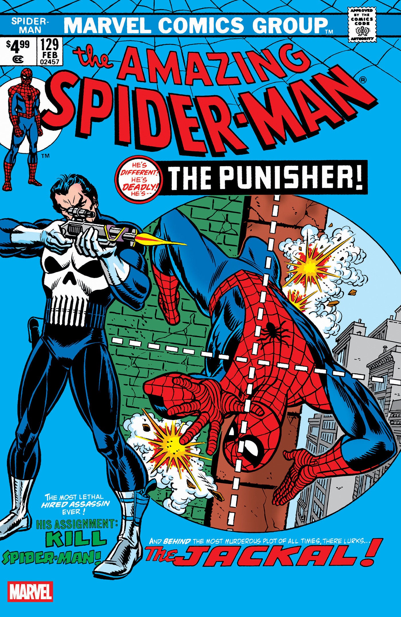 Amazing Spider-Man #129 Facsimile Edition Blue Foil Variant [New Print