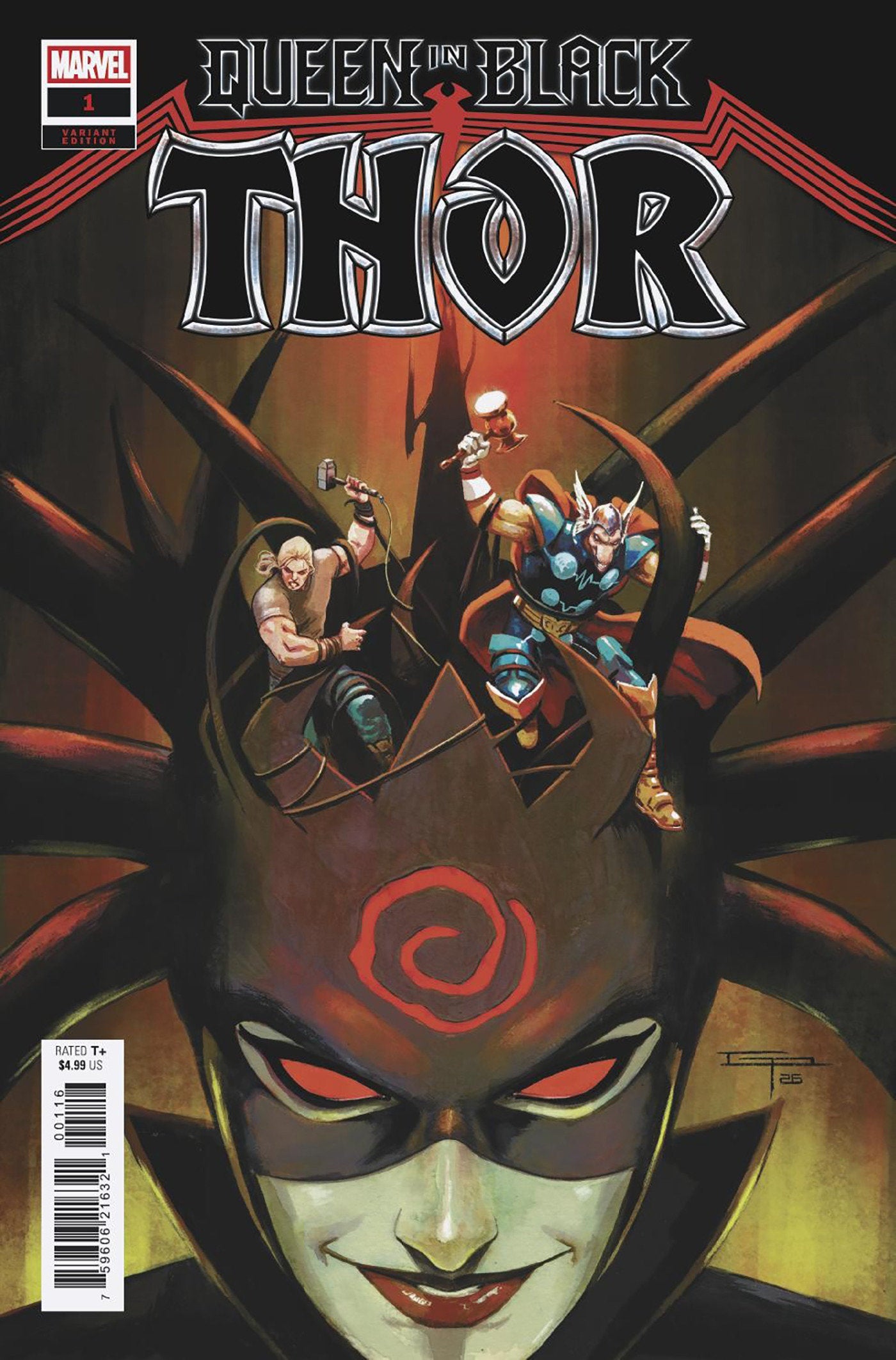 Queen In Black: Thor #1 German Peralta 1:25 Ratio Variant [Qib]
