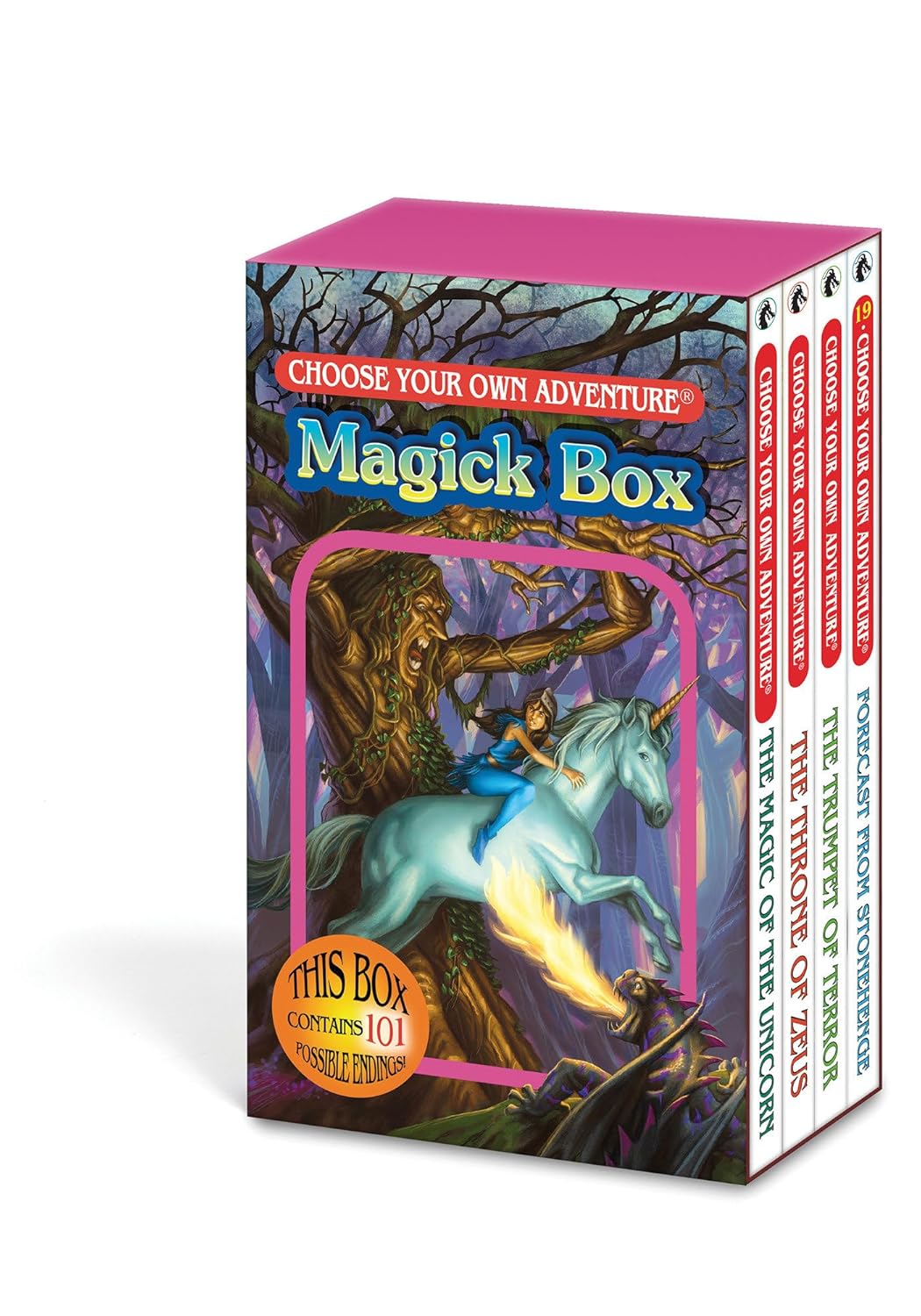 Choose Your Own Adventure 4-Book Boxed Set Magick Box (The Magic Of The Unicorn, The Throne Of Zeus, The Trumpet Of Terror, Forecast From Stonehenge)