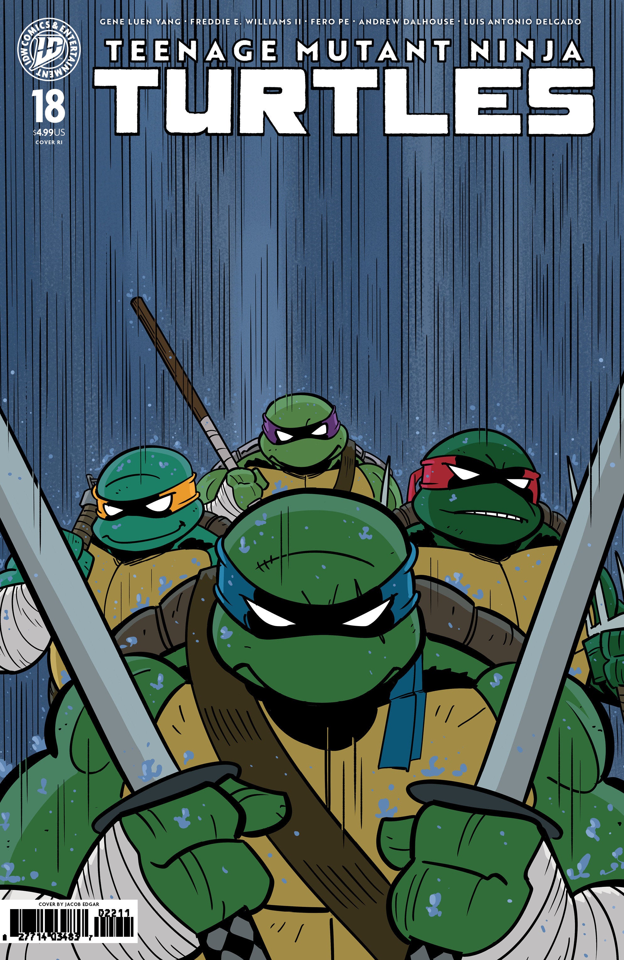 Teenage Mutant Ninja Turtles #18 1:25 Ratio Variant Ri (Edgar)
