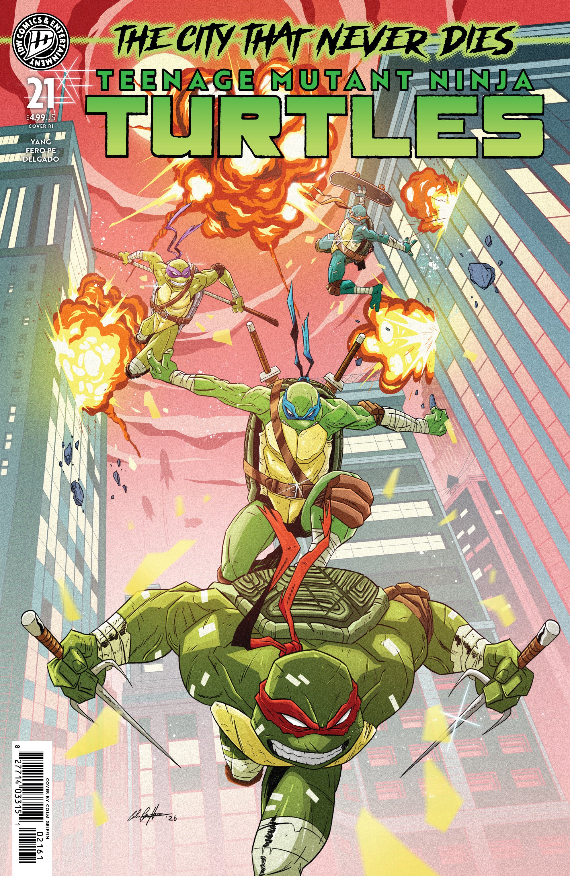 Teenage Mutant Ninja Turtles #21 1:25 Ratio Variant (Griffin)