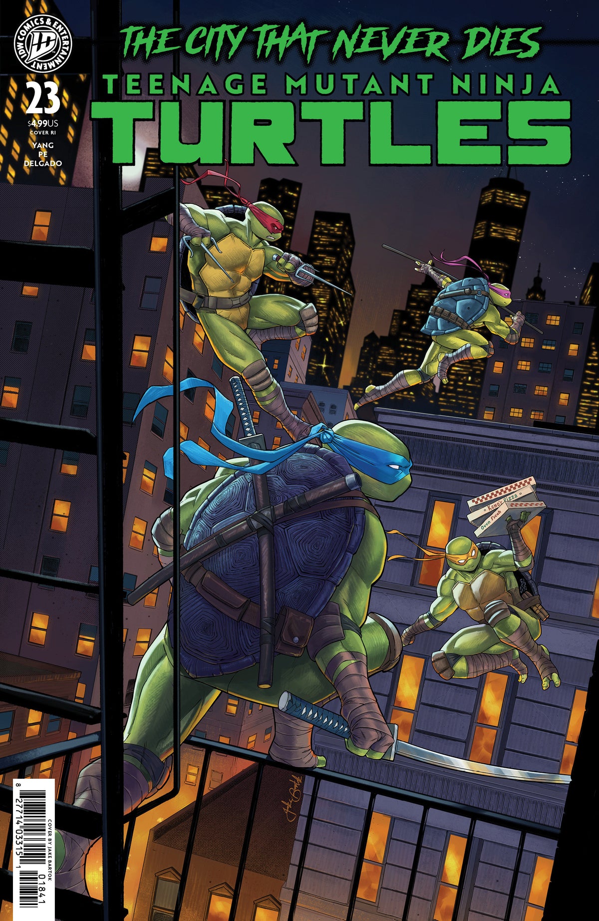 Teenage Mutant Ninja Turtles #23 1:25 Ratio Variant Ri (25) (Bartok)