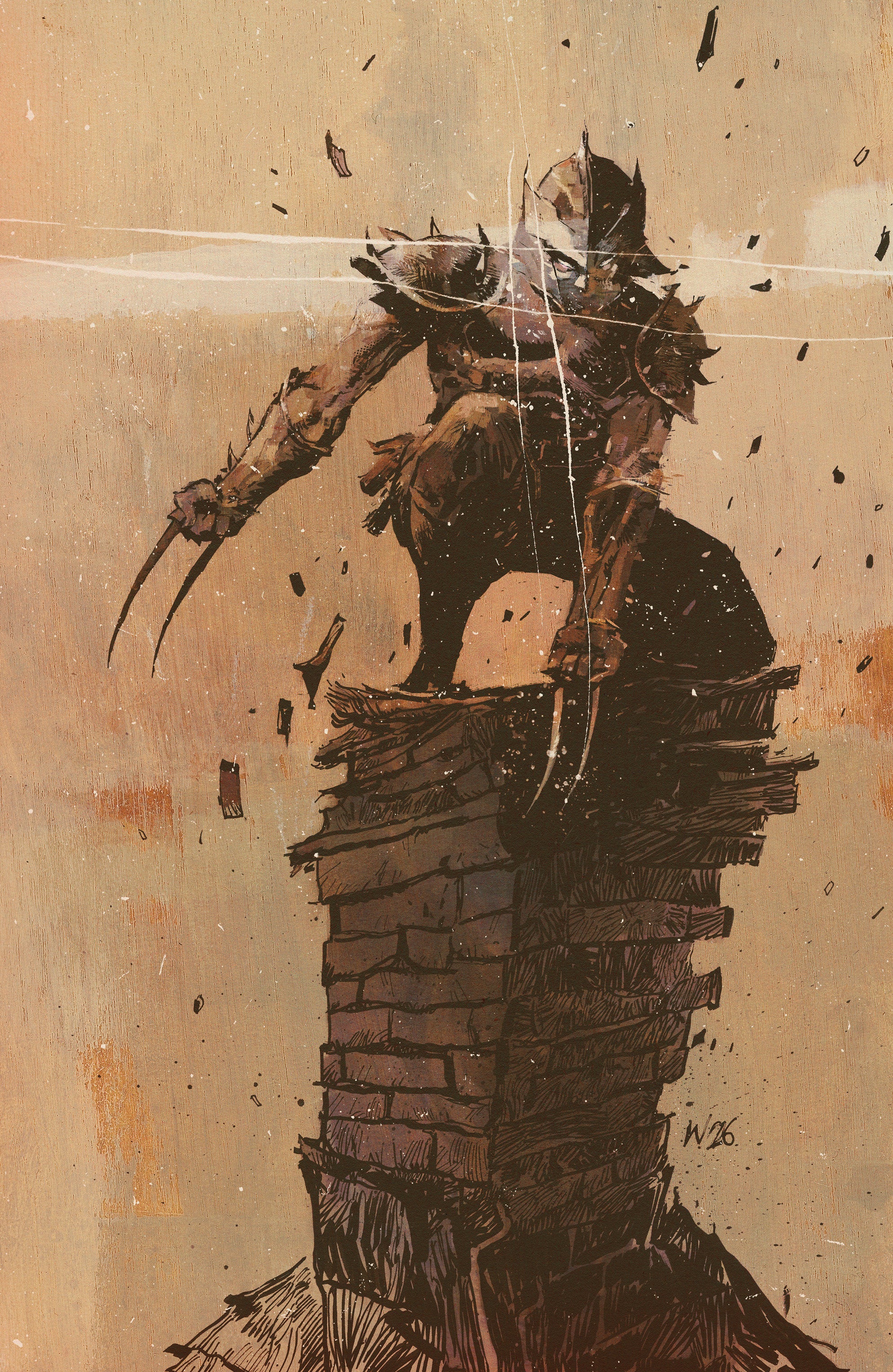 Teenage Mutant Ninja Turtles: Shredder #11 1:25 Ratio Variant (Wood Full Art)