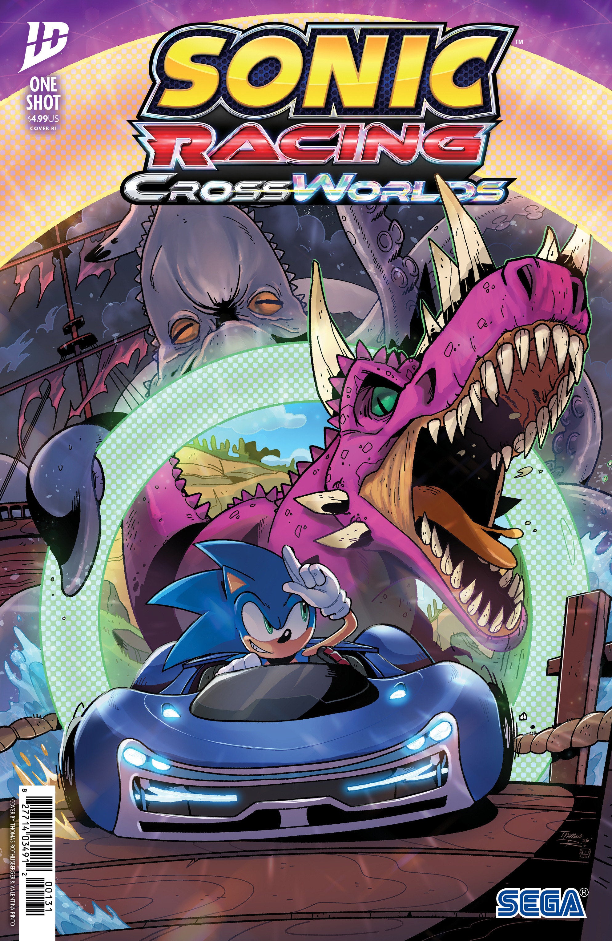 Sonic The Hedgehog: Sonic Racing Cross Worlds 1:10 Ratio Variant (Rothlisberger)
