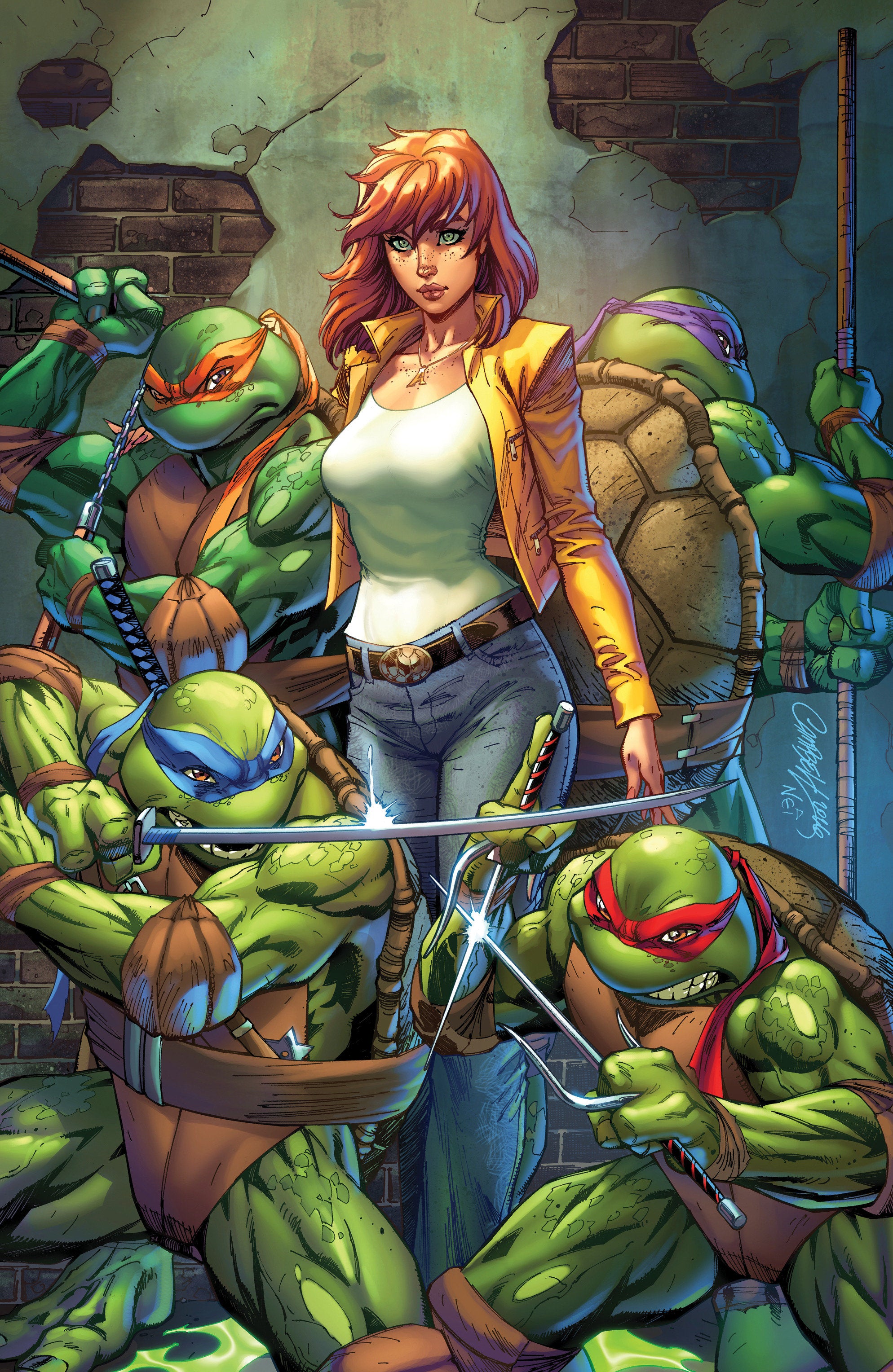 Teenage Mutant Ninja Turtles #20: 300th Issue Special 1:200 Ratio Variant (Campbell Full Art)