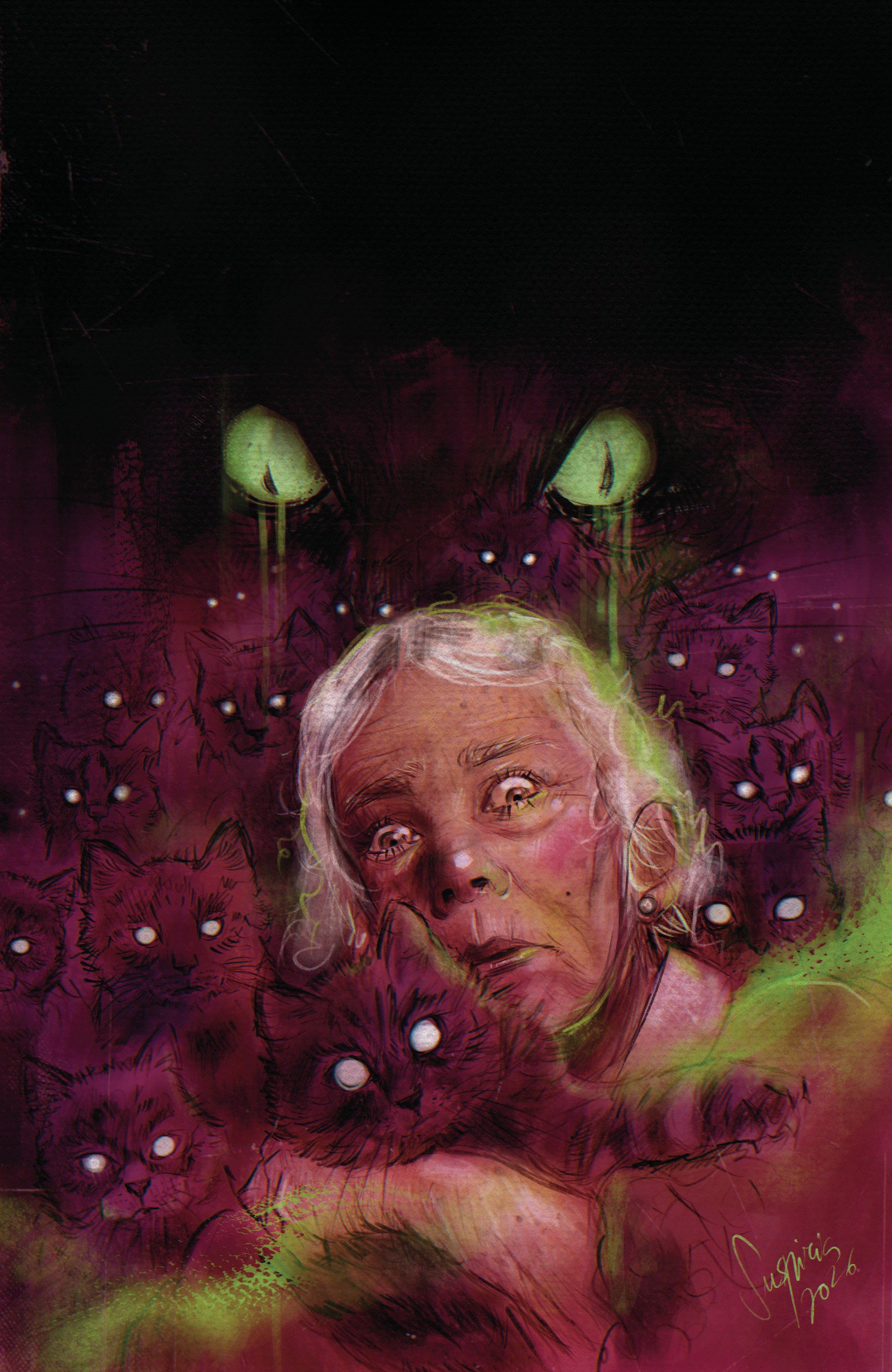 Stuff Of Nightmares: The Cat In The Coffin #1 F 1:10 Ratio Variant Edition (Full Art, Vilchez)