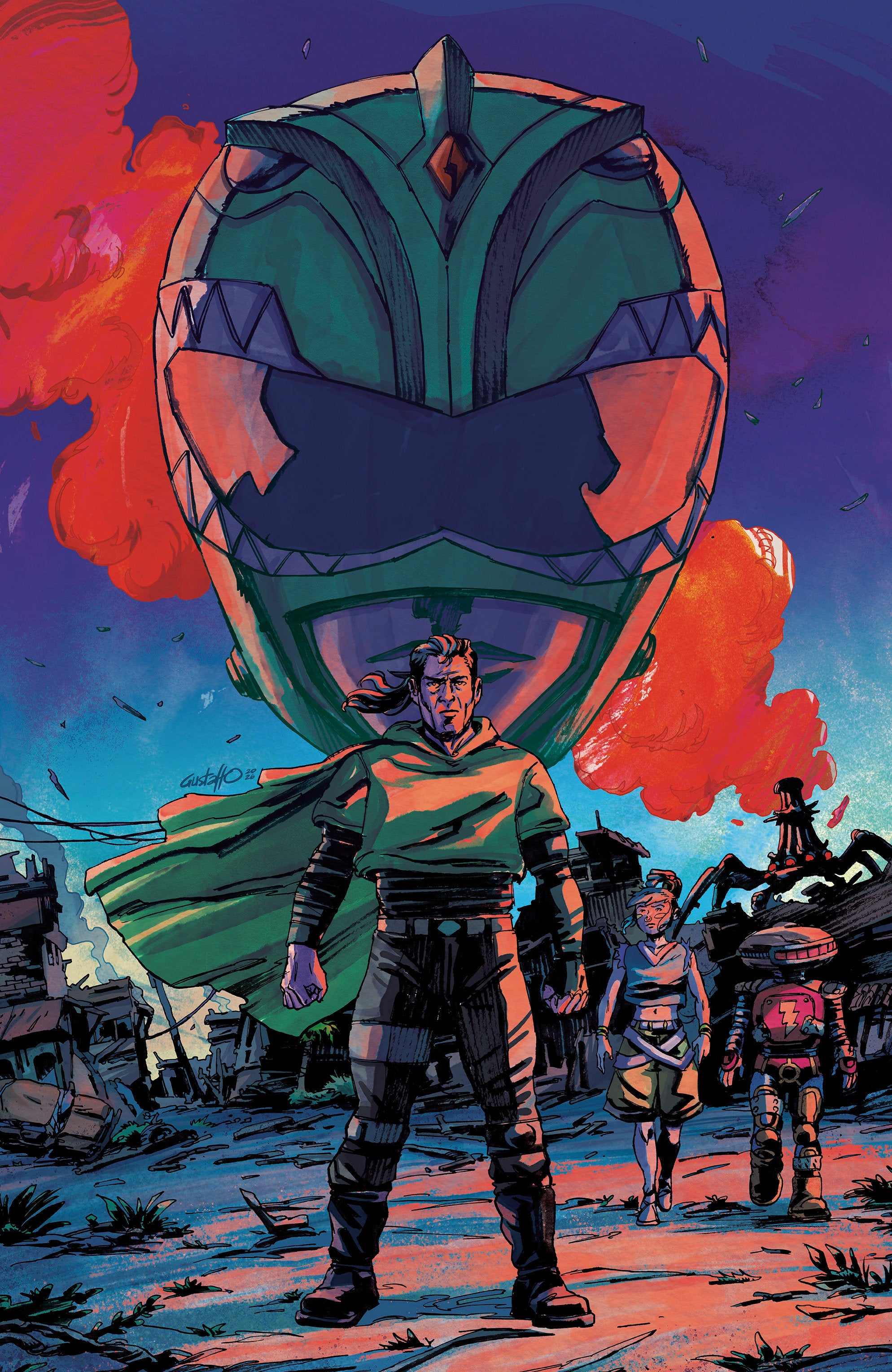 Power Rangers Green #1 G 1:10 Ratio Variant Edition Foil Variant (Full Art, Foil, Vargas)