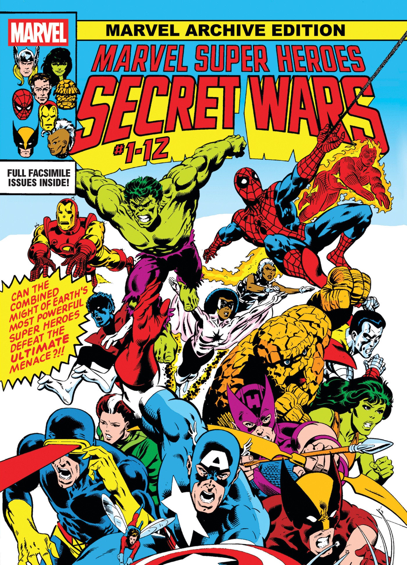 Marvel Archive Edition: Marvel Super Heroes Secret Wars Gallery Edition Mike Zeck Original First Issue Cover HC *PRE-ORDER*