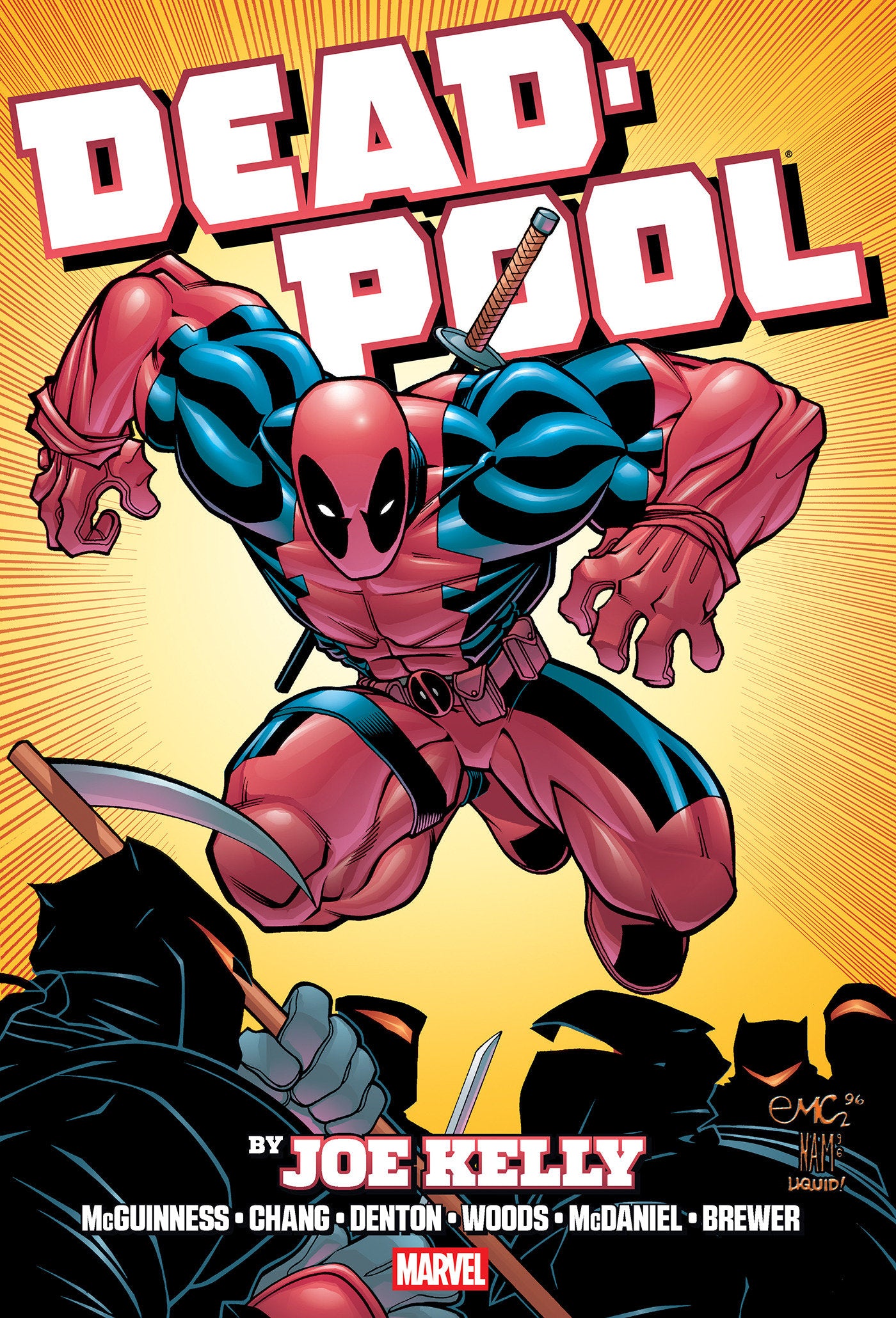 Deadpool by Joe Kelly Omnibus Ed McGuinness Ninja Cover HC [New Printing, DM Only] *PRE-ORDER*