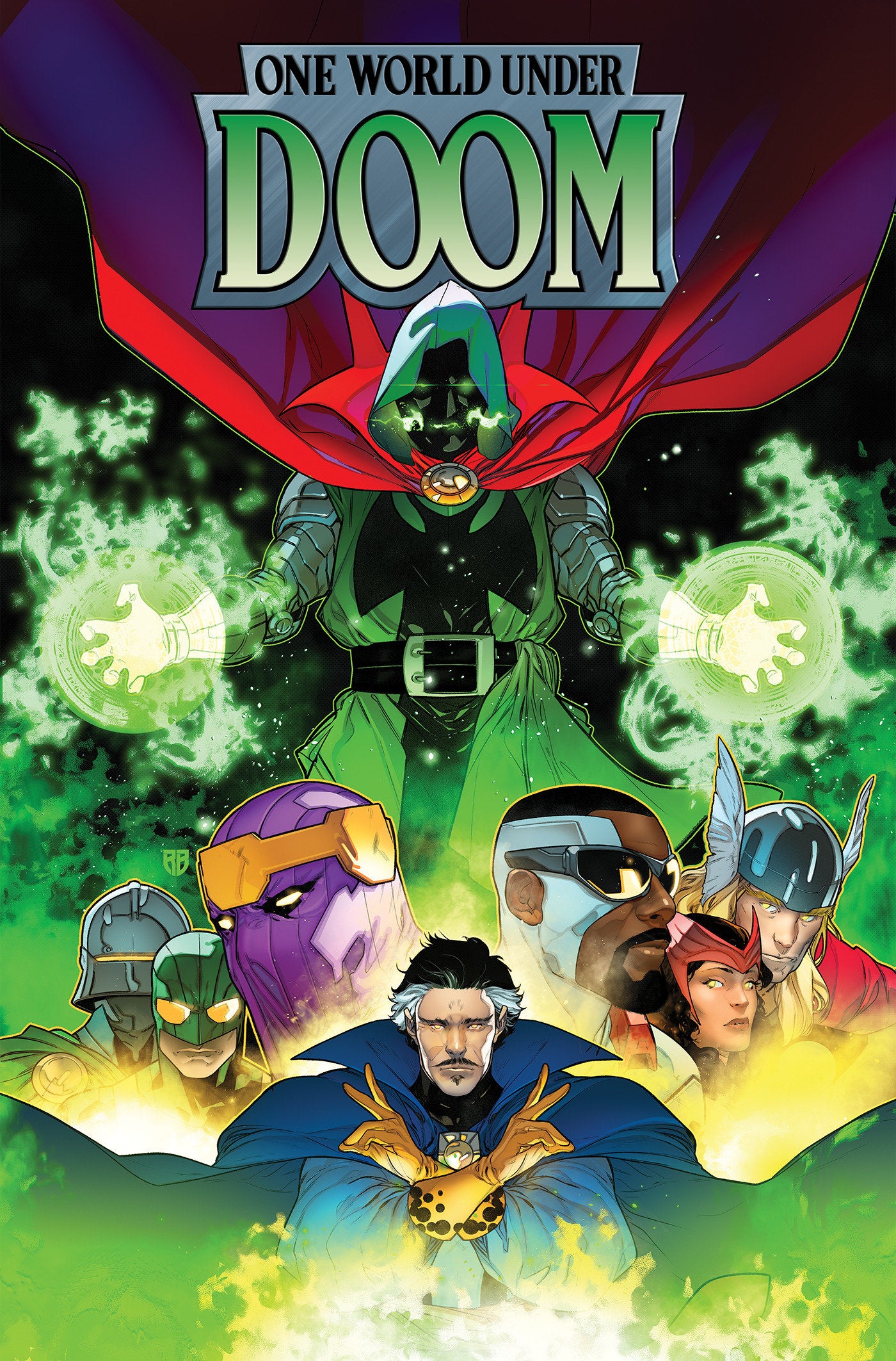 One World Under Doom Omnibus R.B. Silva Cover HC [DM Only] *PRE-ORDER*