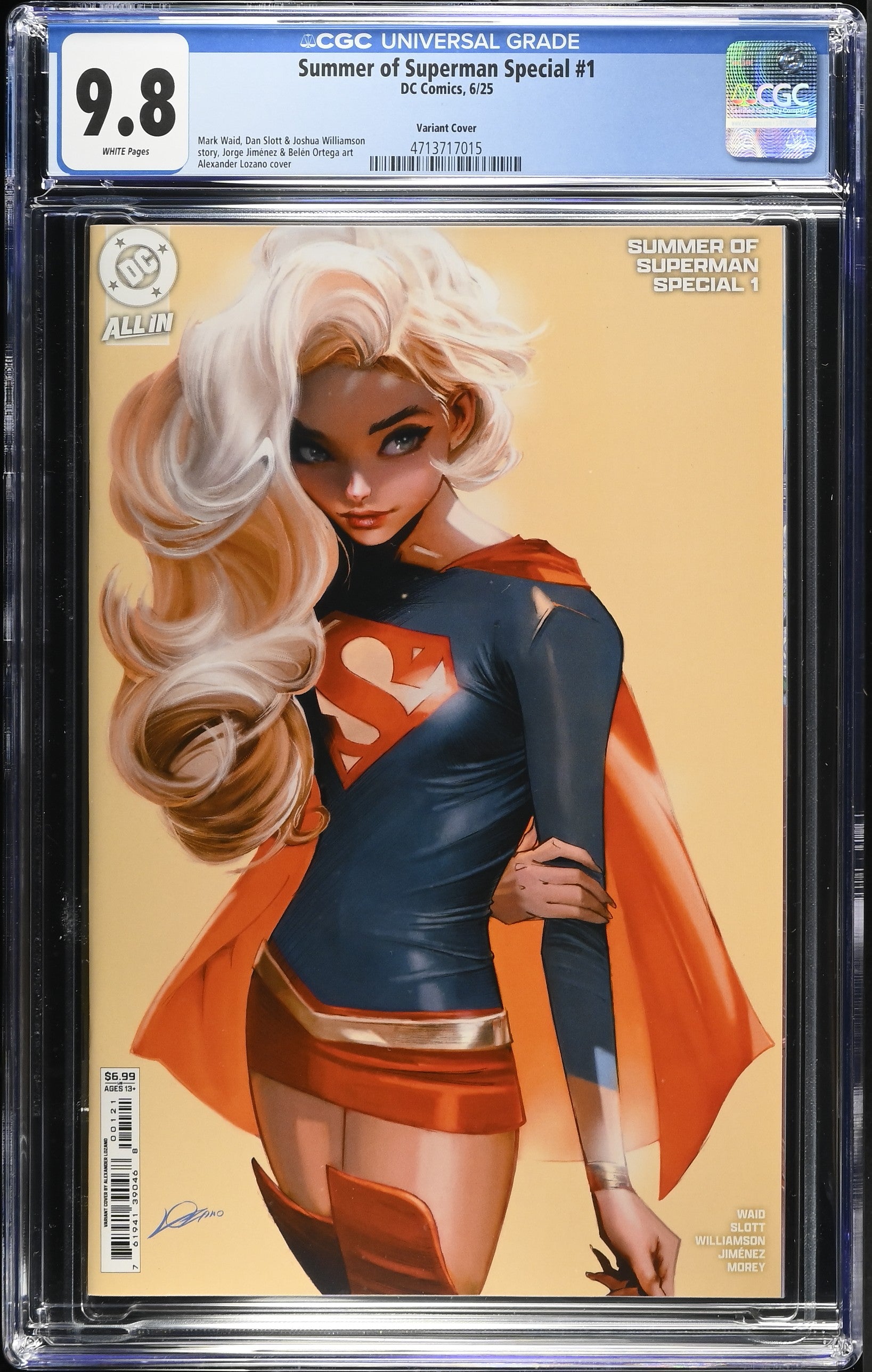 Summer of Superman Special #1 Cover B Alexander Lozano Variant CGC 9.8