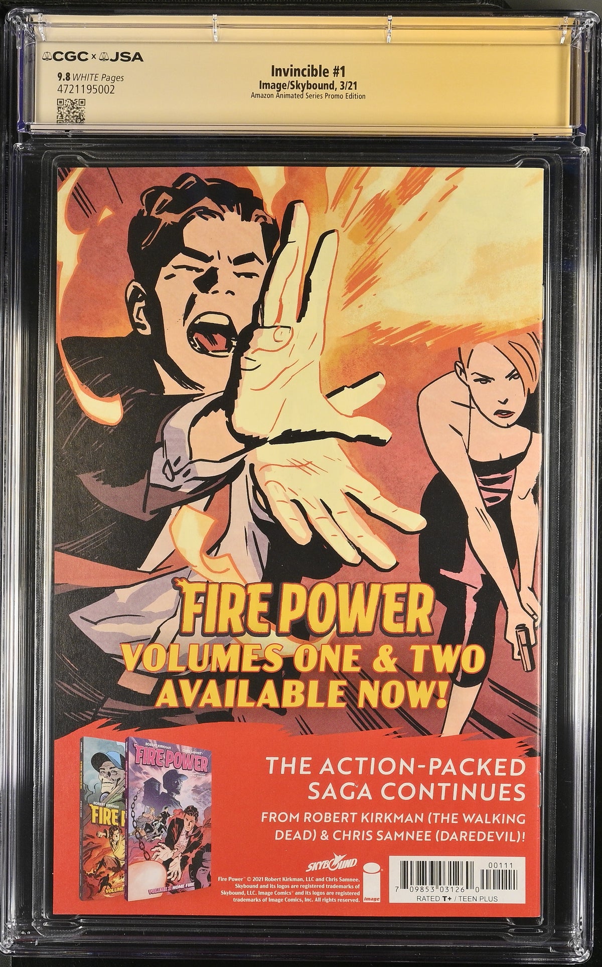 Invincible #1 Amazon Animated Series Promo Edition Signed by Ryan Ottley (JSA) CGC 9.8