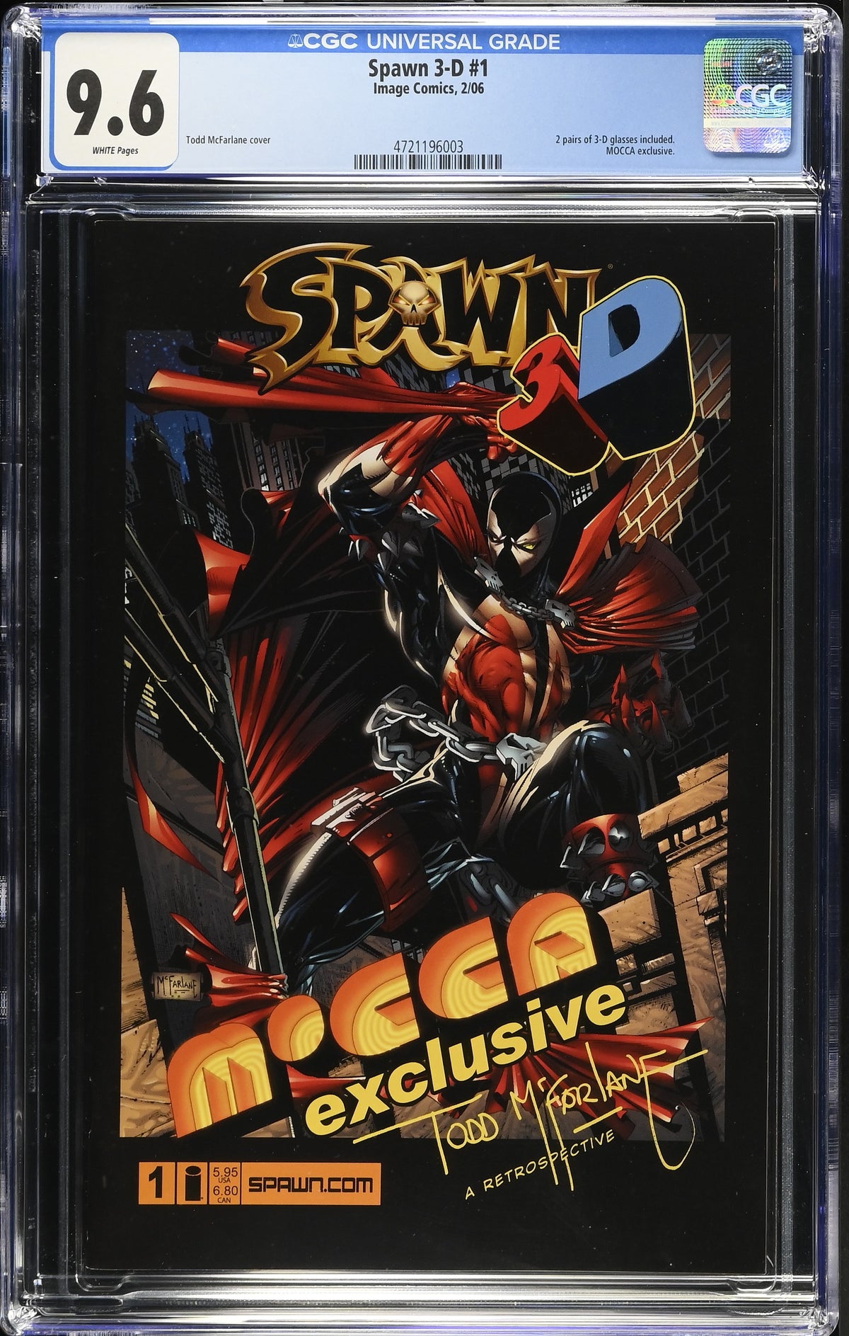 Spawn 3-D #1  CGC 9.6