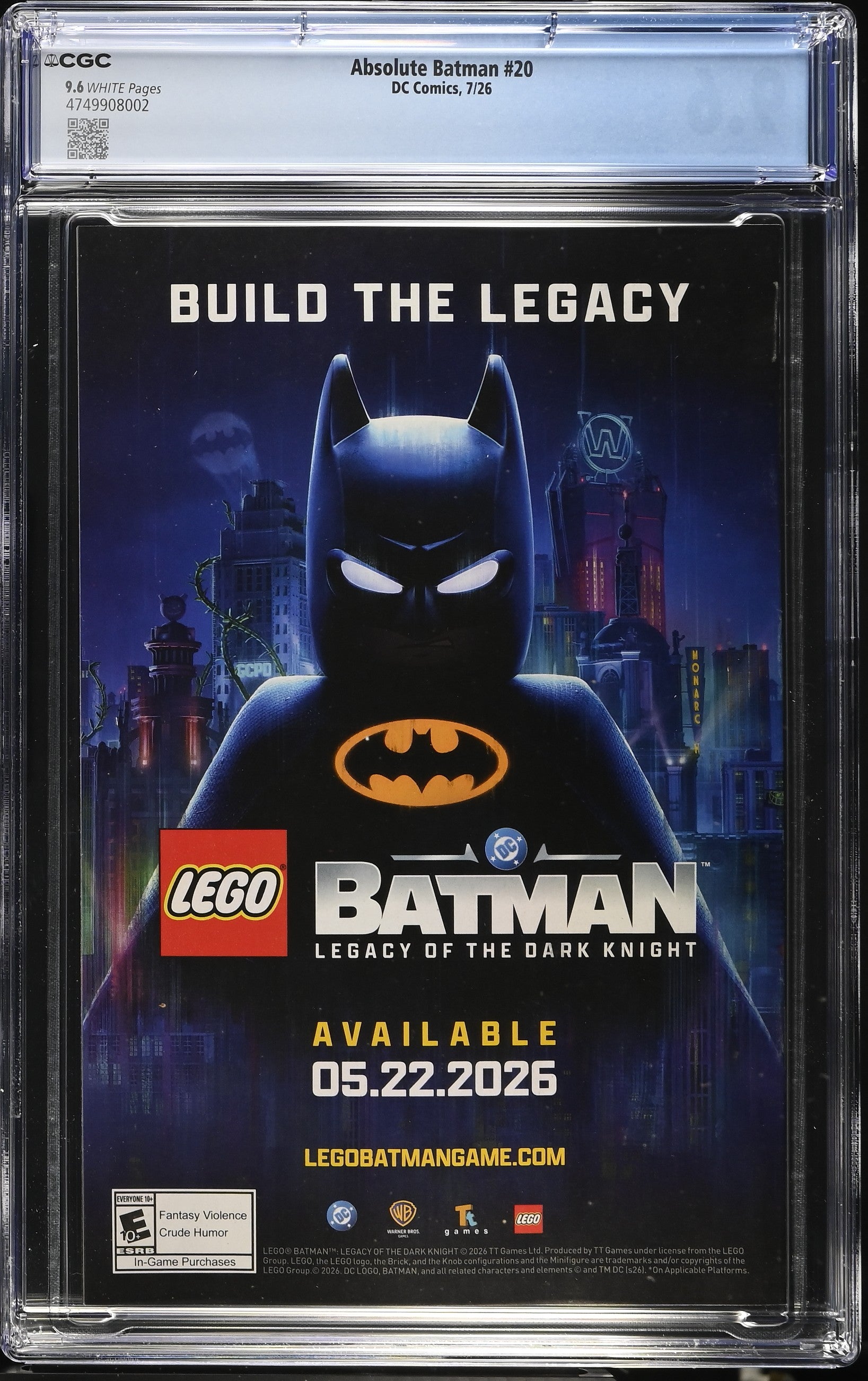 Absolute Batman #20 Cover A CGC 9.6