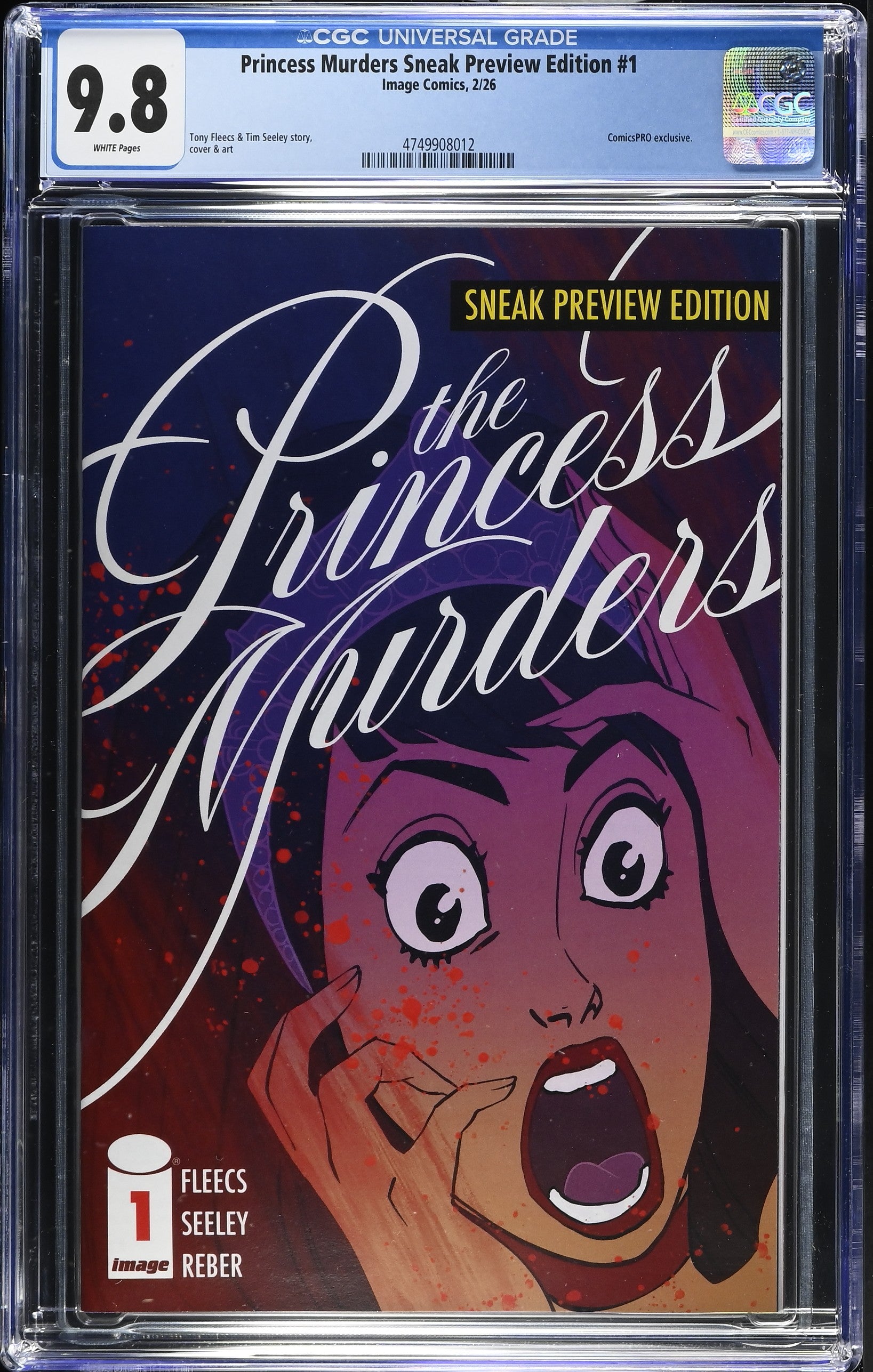 Princess Murders #1 Comicspro Sneak Preview Edition CGC 9.8