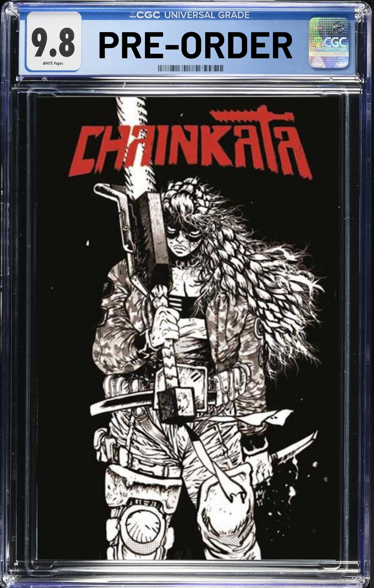Chainkata #1 Cover B Daniel Warren Johnson Black & White Variant CGC 9.8 *PRE-ORDER*