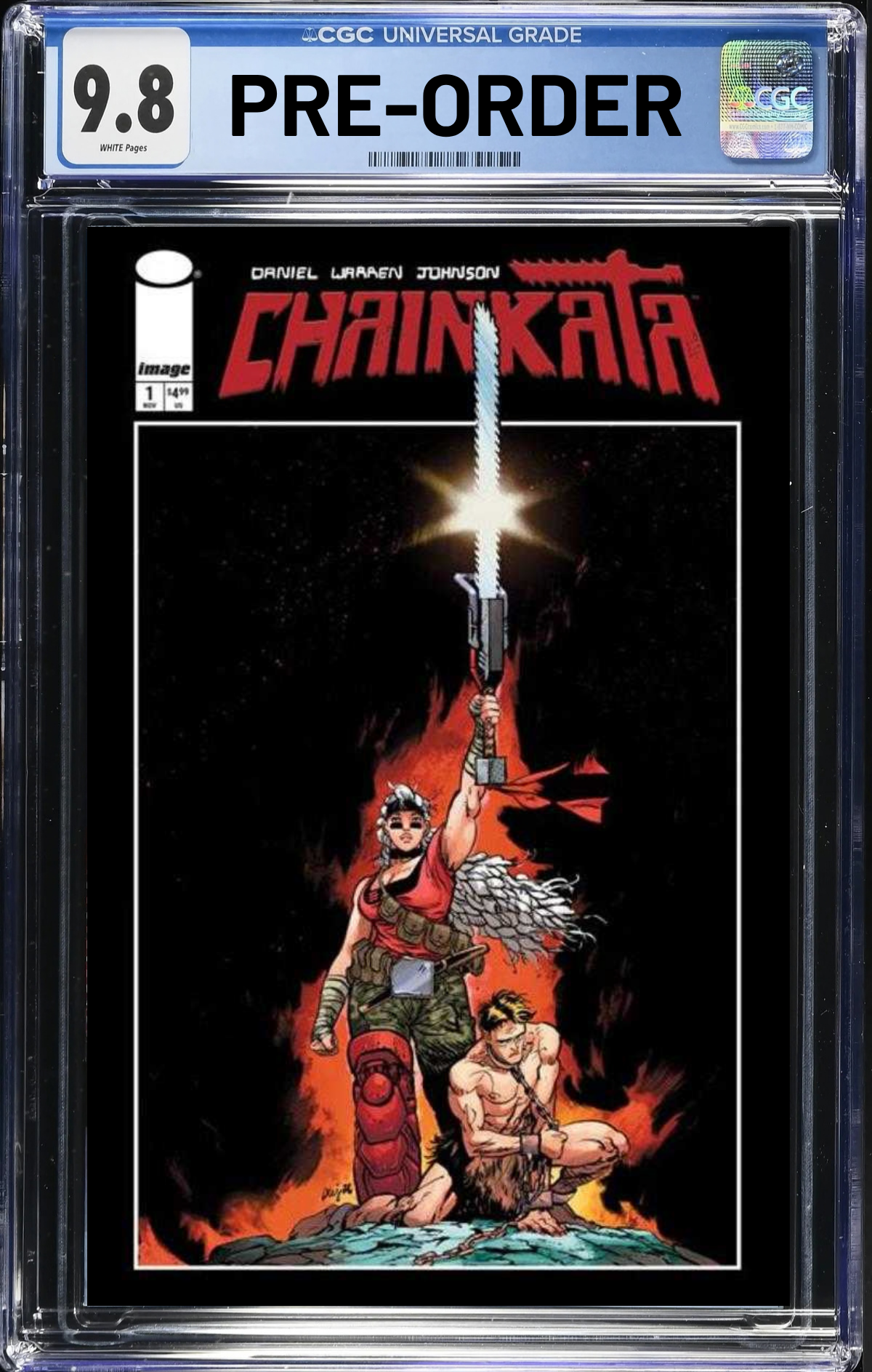 Chainkata #1 Cover G 1 in 100 Daniel Warren Johnson & Mike Spicer Sword & Sorcery Foil Variant CGC 9.8 *PRE-ORDER*