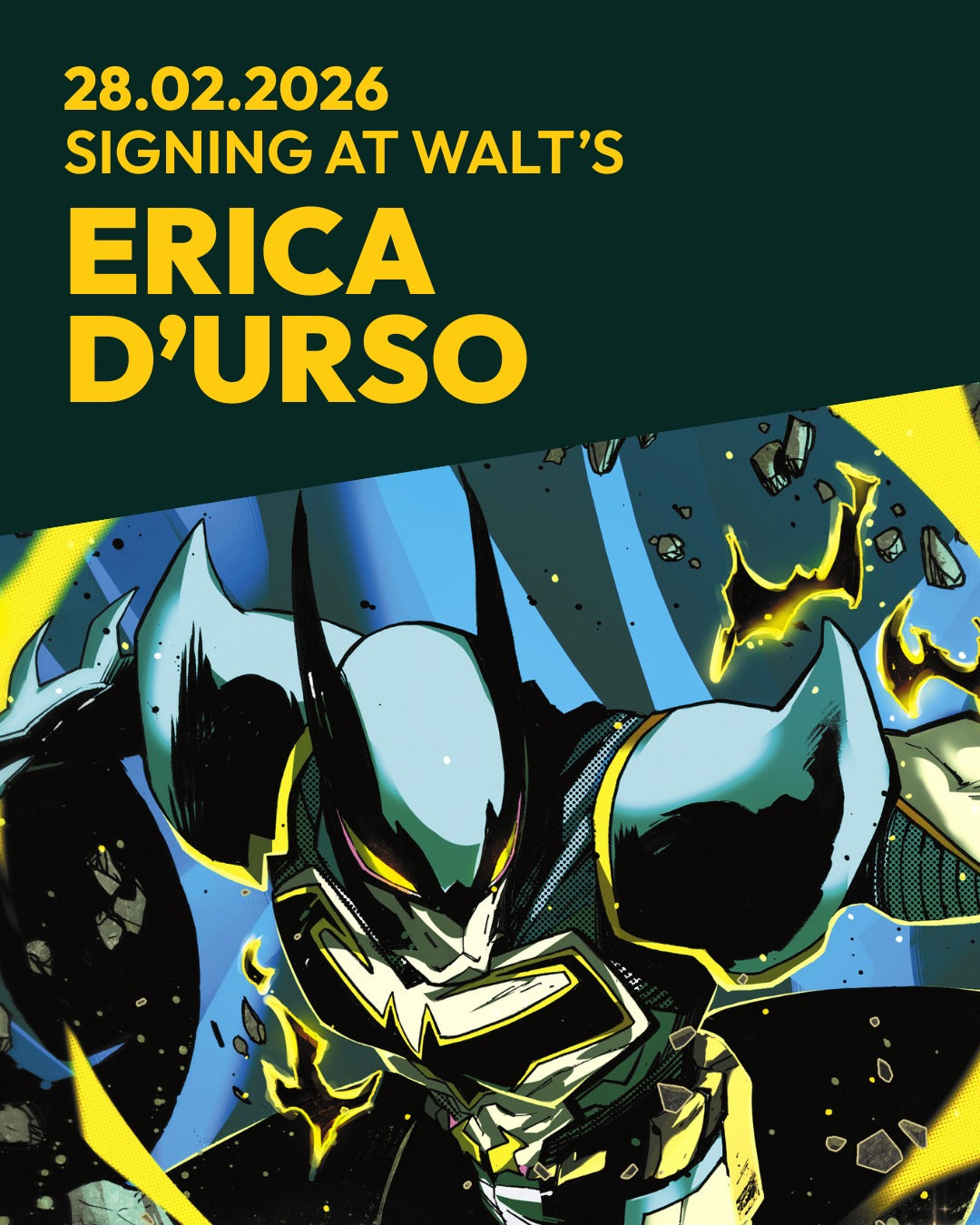 Berlin, 28.2.26 Signing @ Walt's Warehouse with Sara Pichelli, Luana Vecchio & Erica D'Urso — FREE Entry Ticket