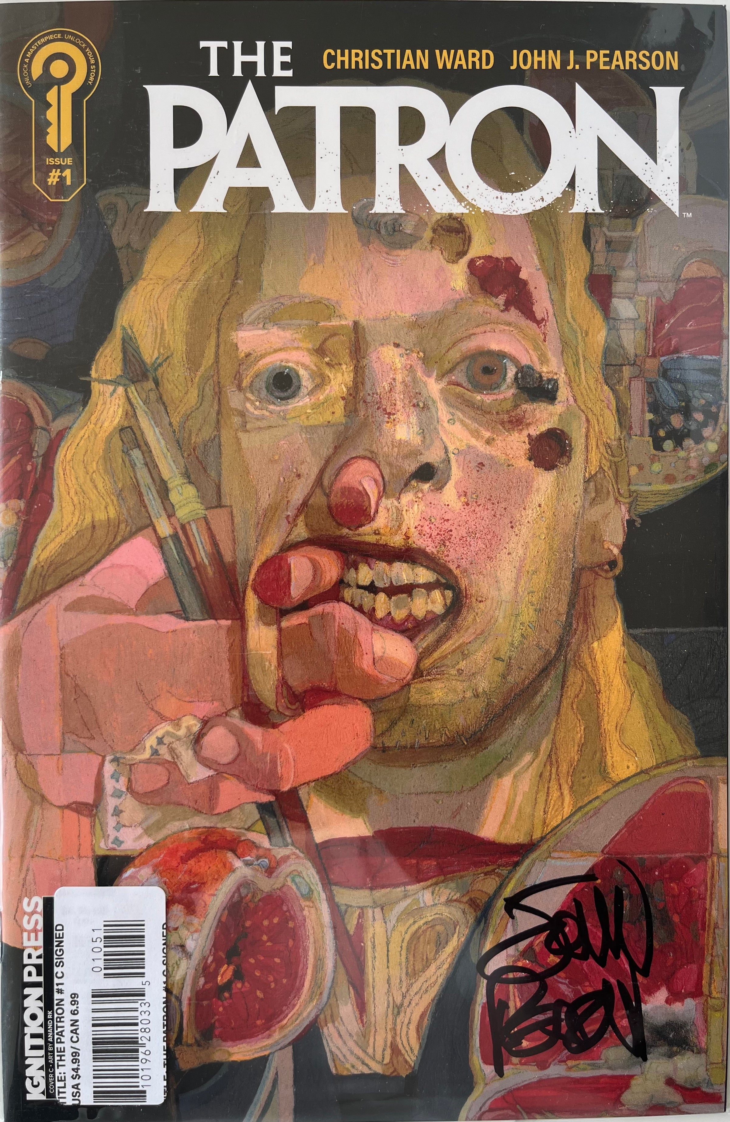 The Patron #1 Cover C Anand Rk SIGNED 1:20 Ratio Variant